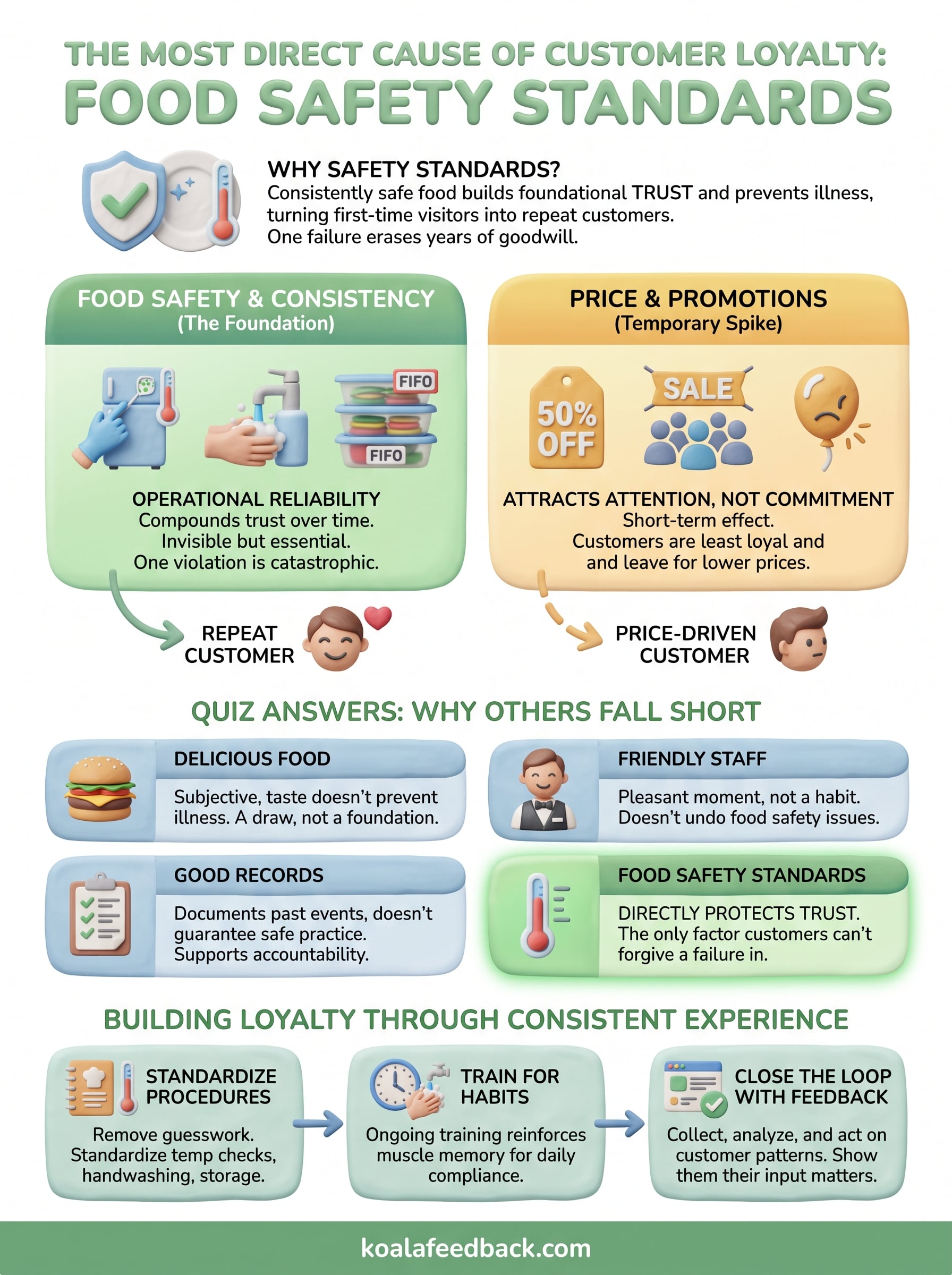 what is the most direct cause of customer loyalty infographic