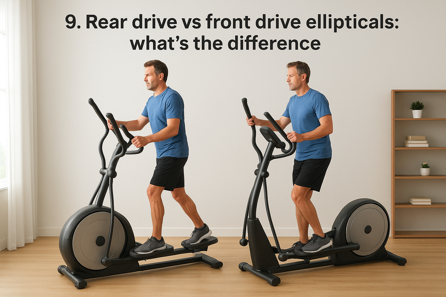 9. Rear drive vs front drive ellipticals: what's the difference