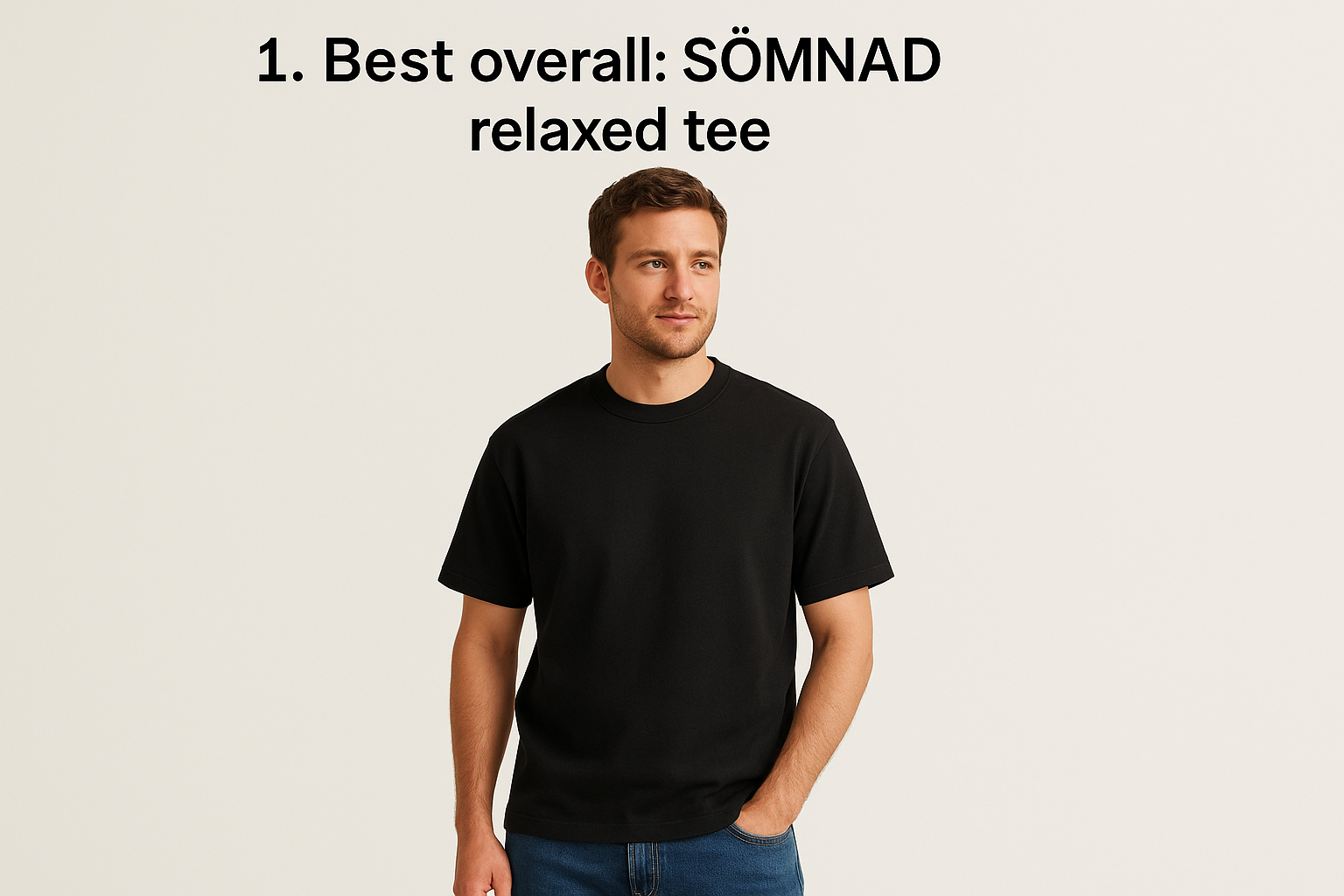 1. Best overall: SÖMNAD relaxed tee