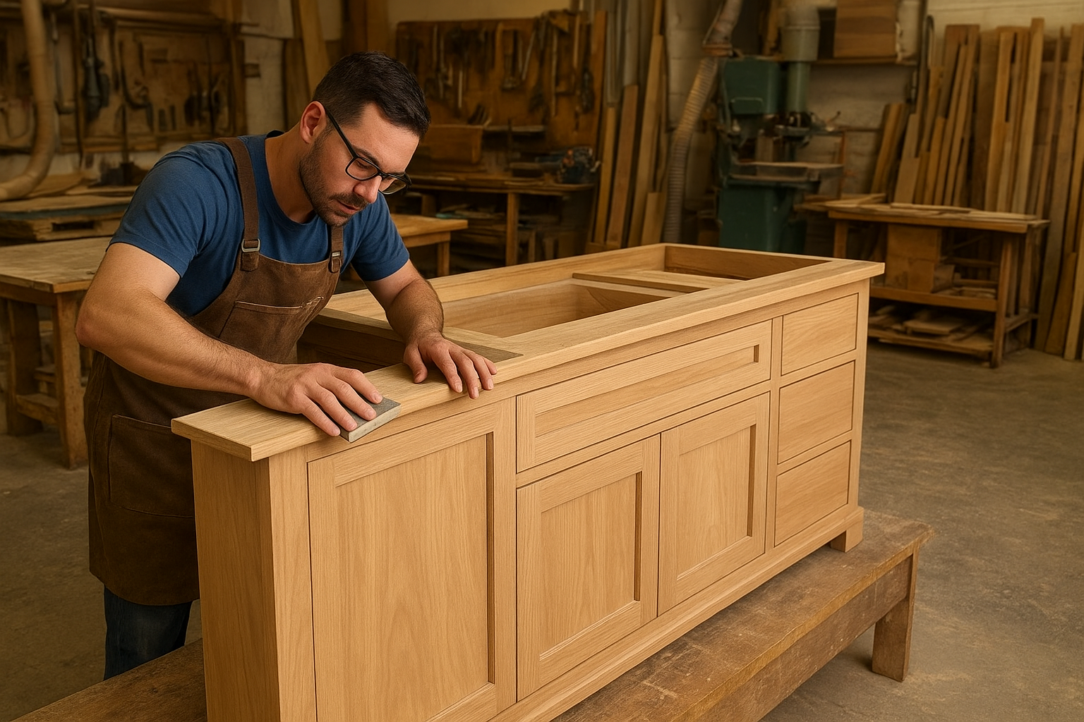 Building in the shop