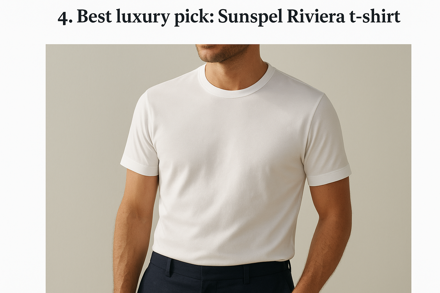 4. Best luxury pick: Sunspel Riviera t-shirt