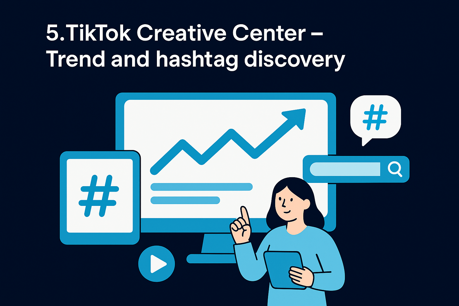 5. TikTok Creative Center – Trend and hashtag discovery
