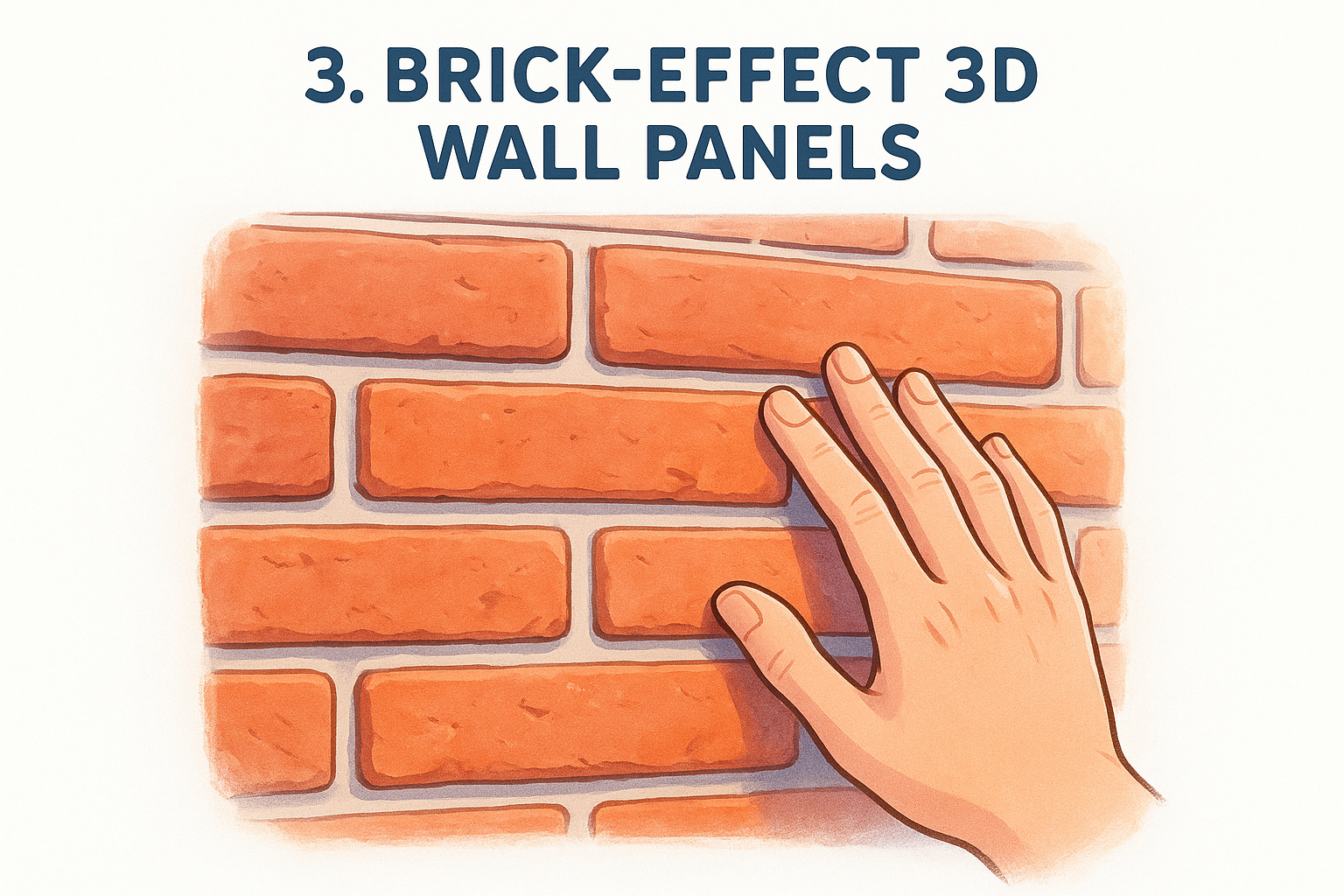 12 Best 3D Wall Panels to Transform Your Dublin Home 4 3. Brick-effect 3D wall panels