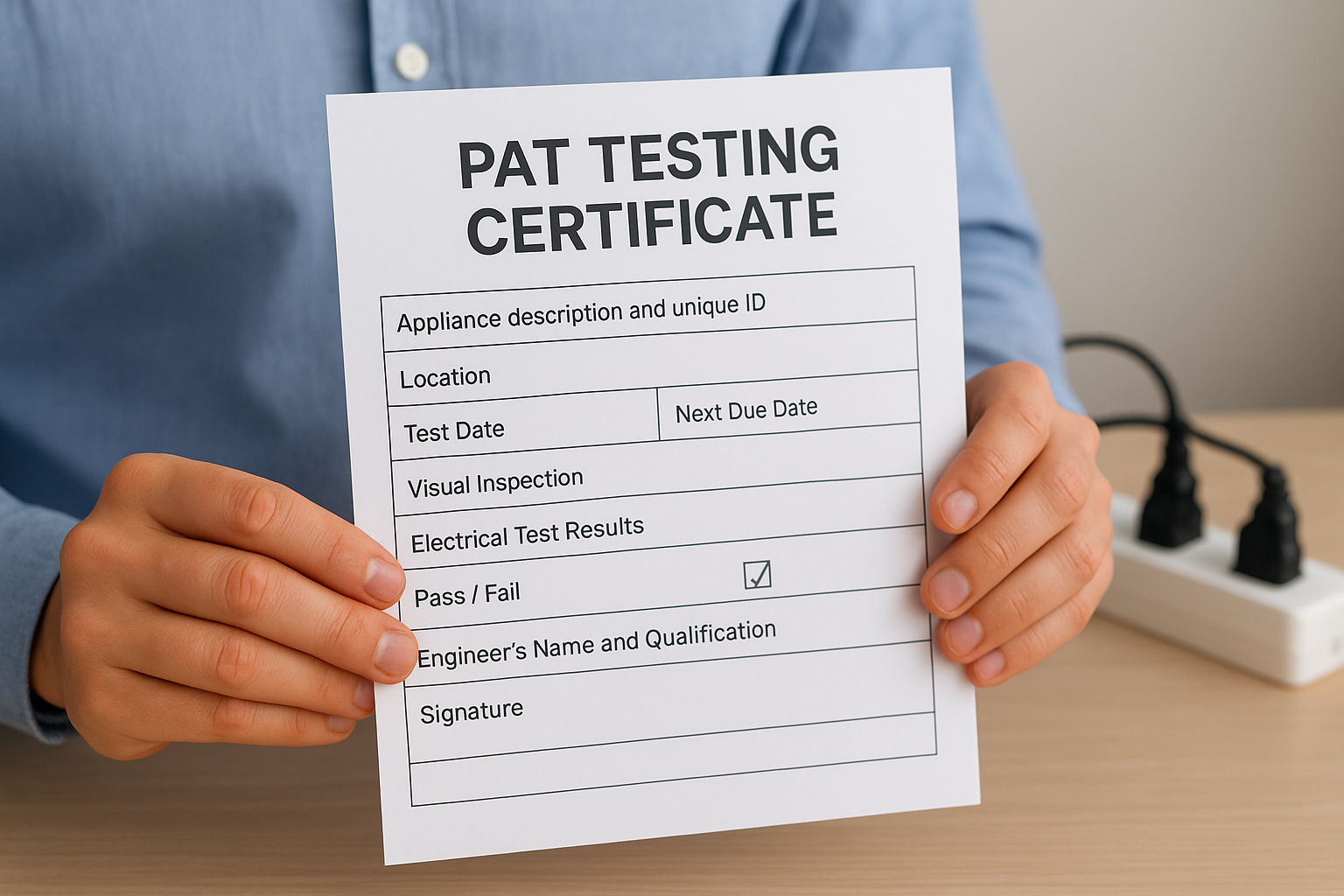 What information should be on your certificate