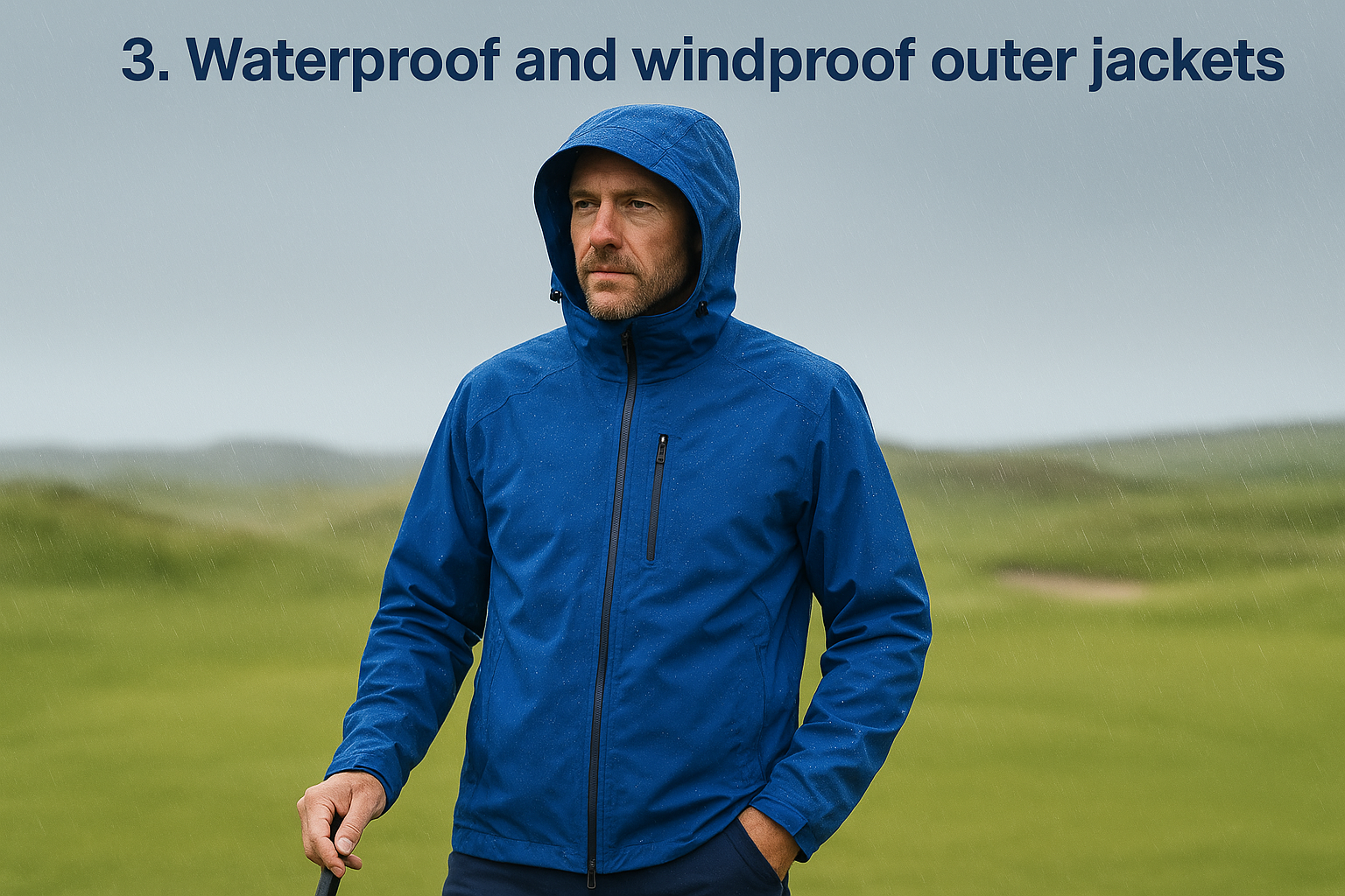 3. Waterproof and windproof outer jackets