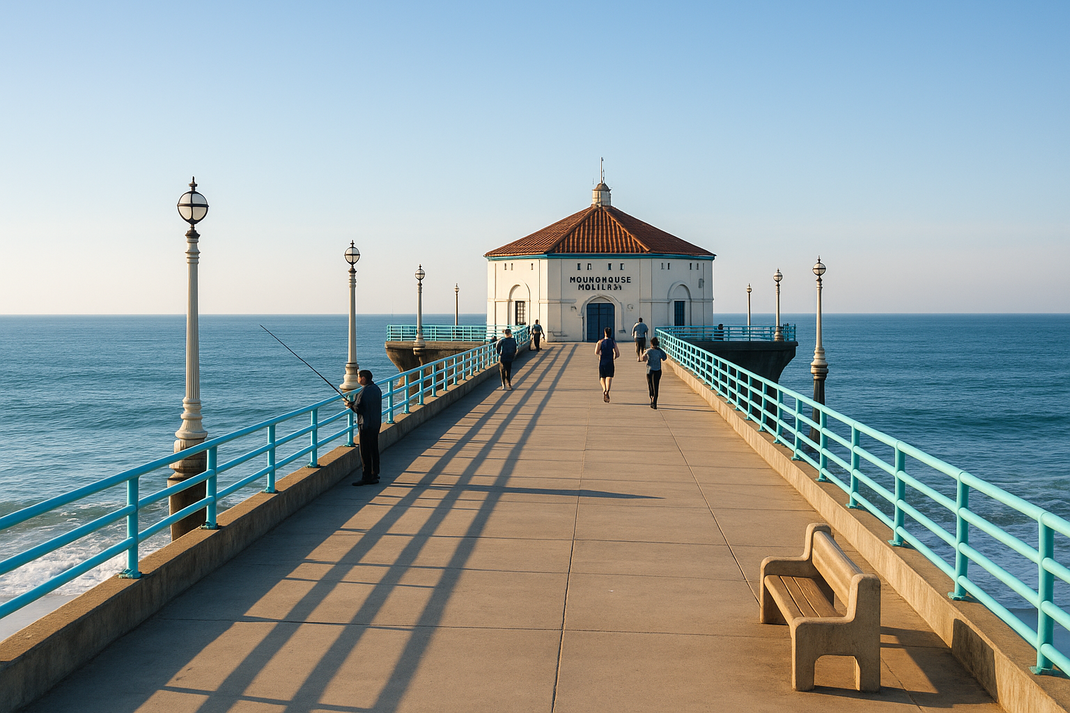 1. Walk the Manhattan Beach Pier and Roundhouse Aquarium