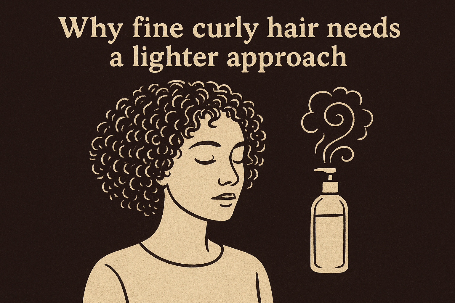 Why fine curly hair needs a lighter approach