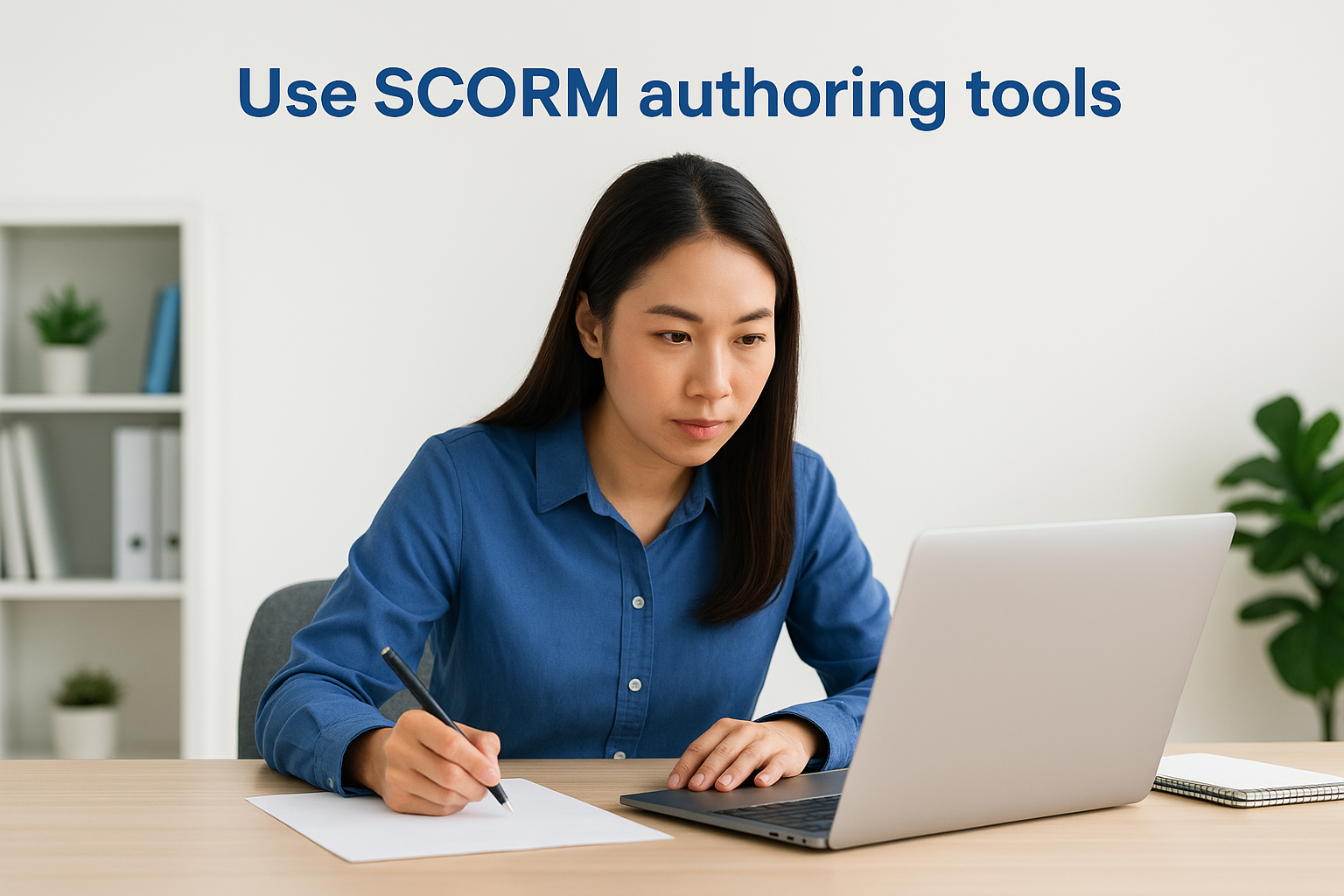 Use SCORM authoring tools