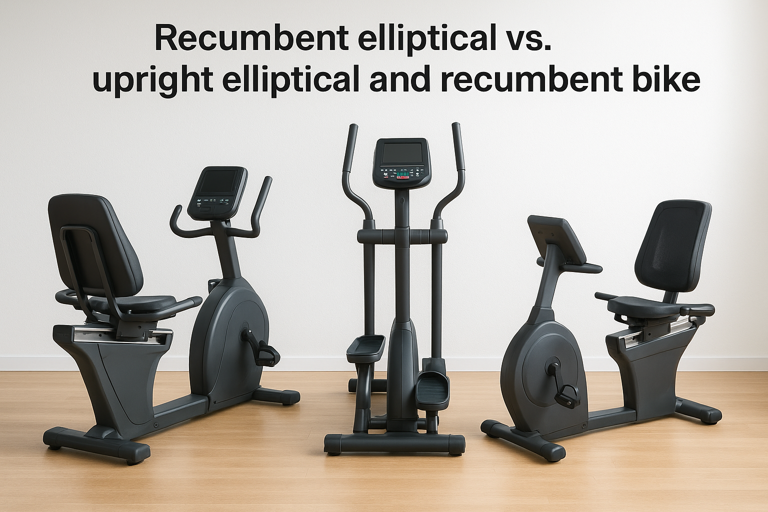Recumbent elliptical vs. upright elliptical and recumbent bike