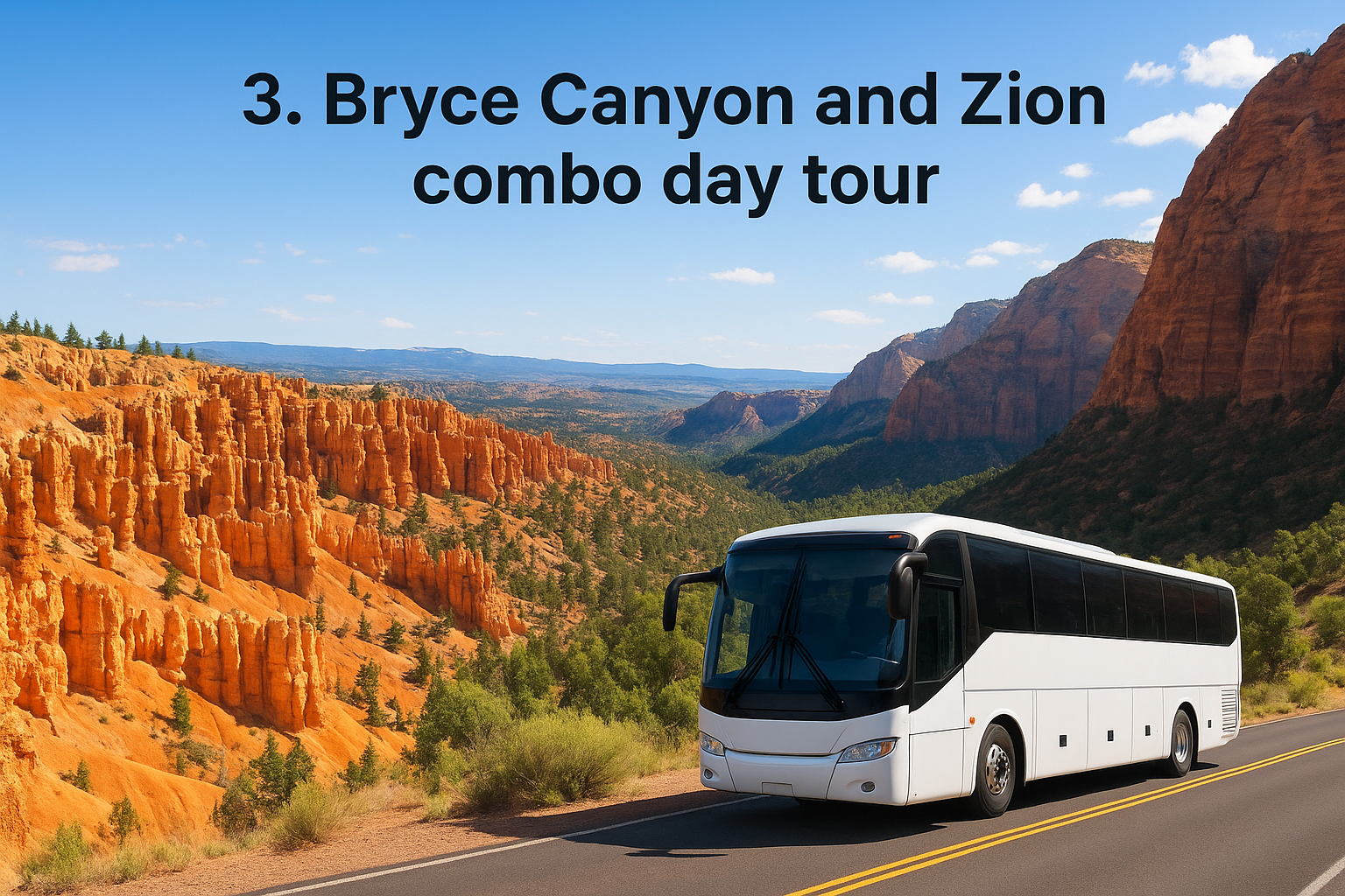 3. Bryce Canyon and Zion combo day tour
