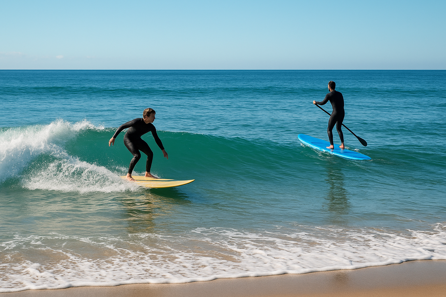 9. Surf or paddleboard the waves at El Porto