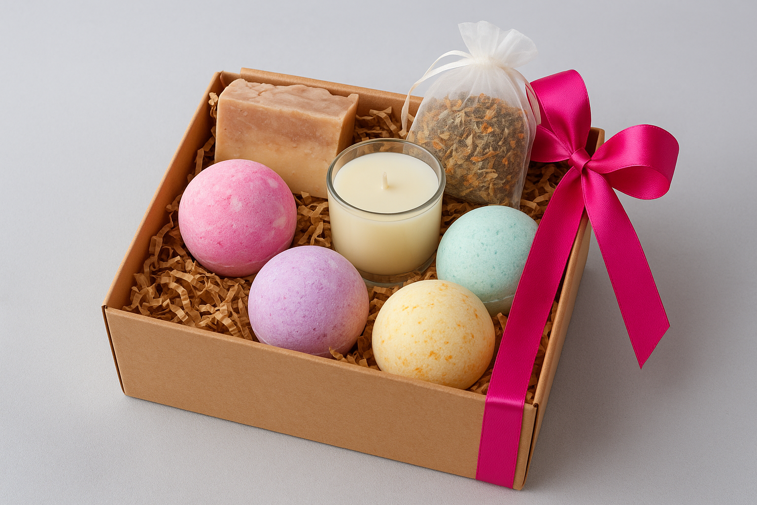 3. A bath bomb pamper hamper