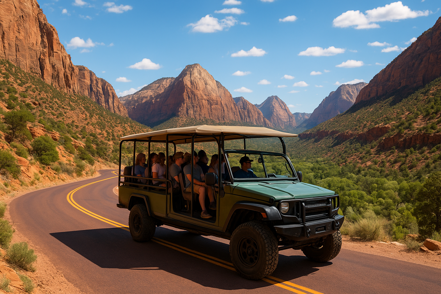 7. Scenic drive tour in a custom Trekker vehicle