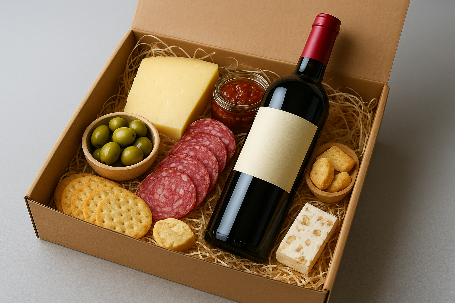 8. A gourmet food and wine hamper