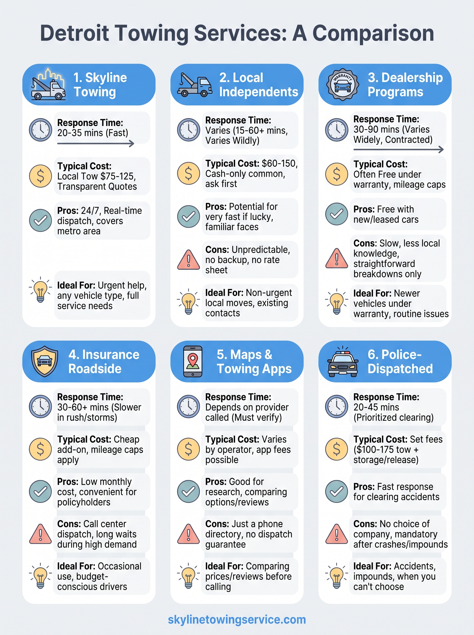 Towing Service Near Me: How Detroit Drivers Find Help Fast towing service near me infographic