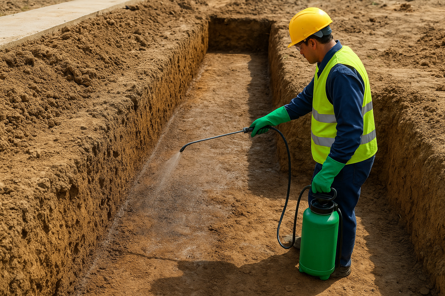 Termite Treatment for Foundation: How the Process Works 1 Step 2. Treat the soil and foundation base