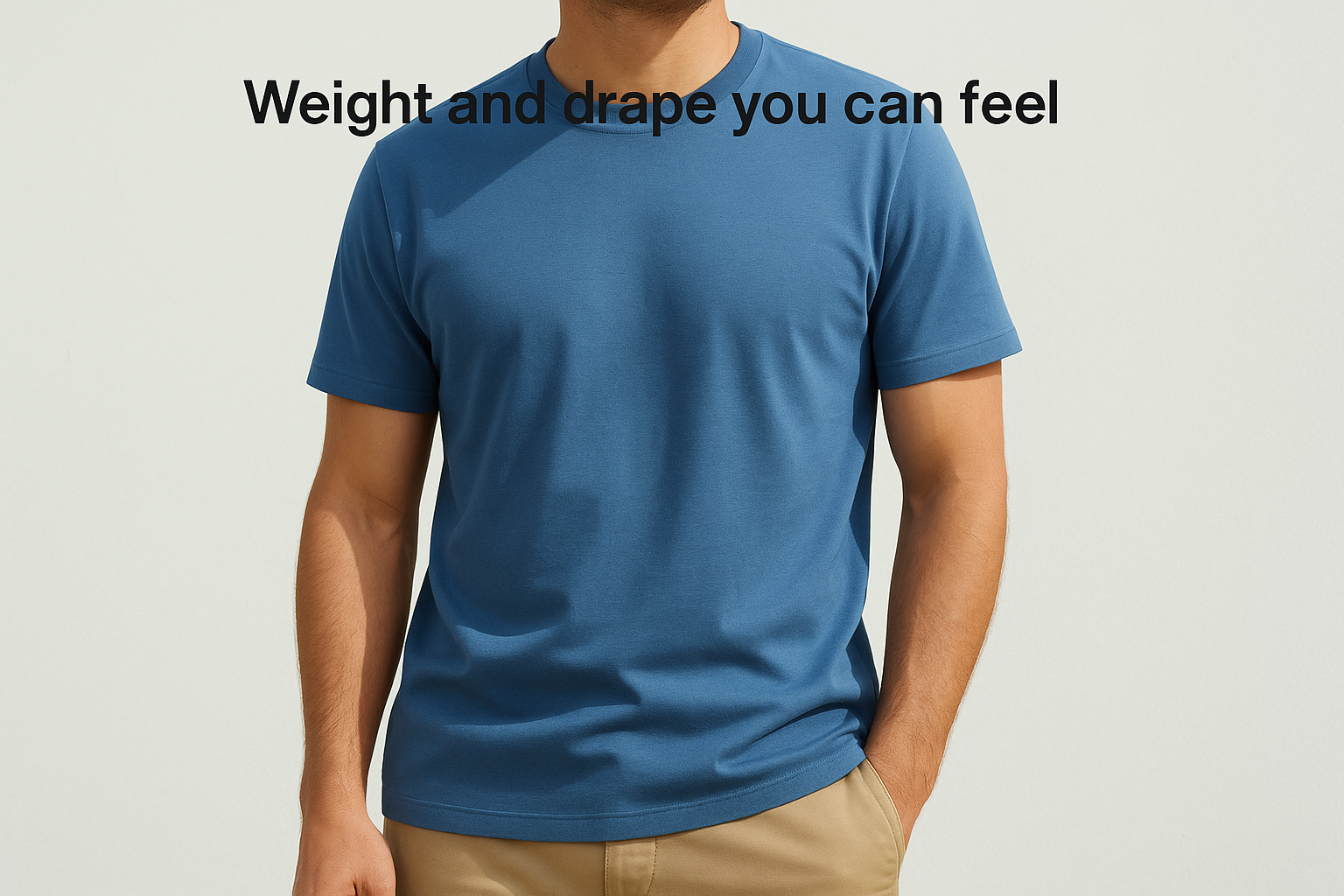 Weight and drape you can feel