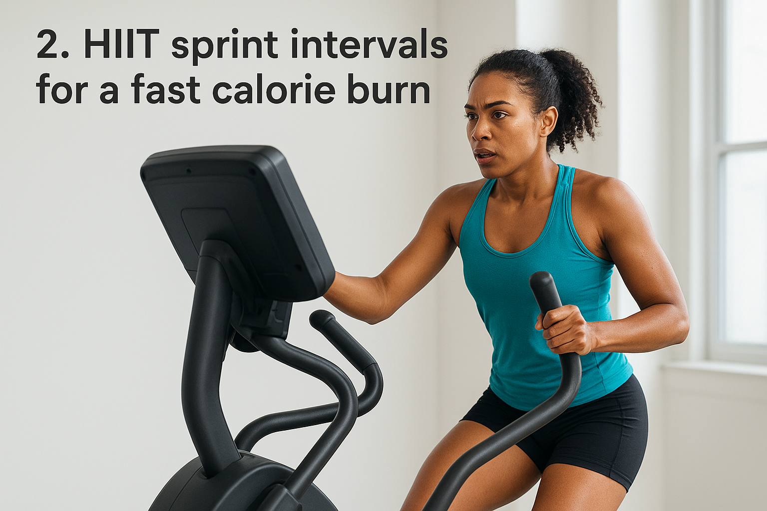 2. HIIT sprint intervals for a fast calorie burn