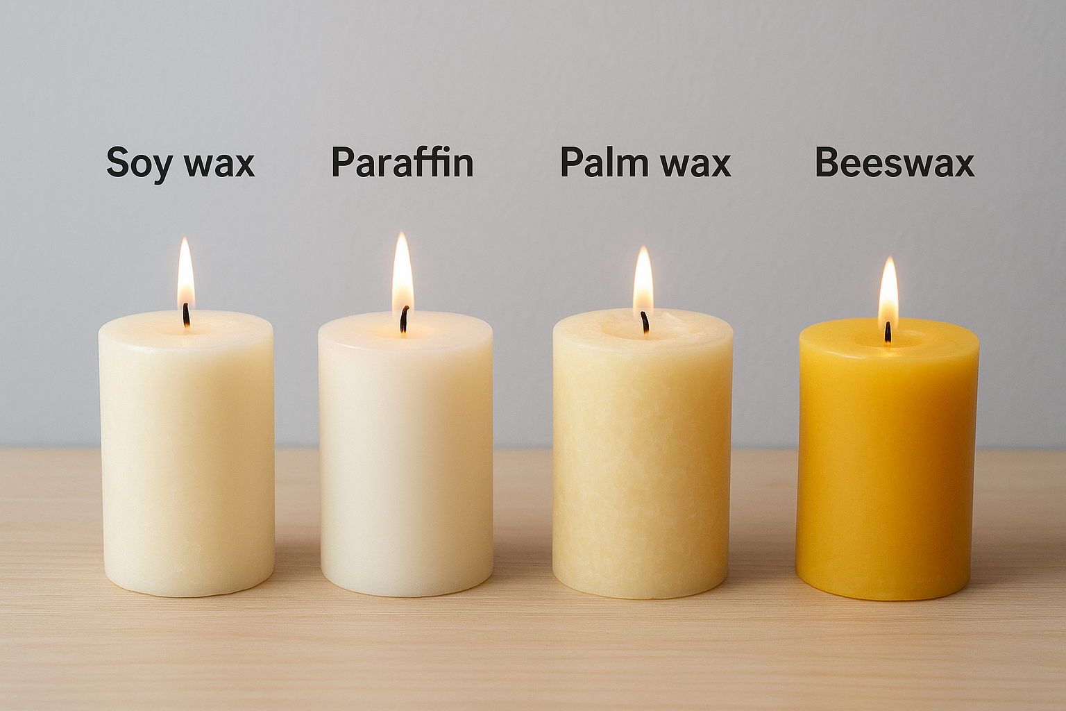 How soy wax compares with paraffin and other waxes