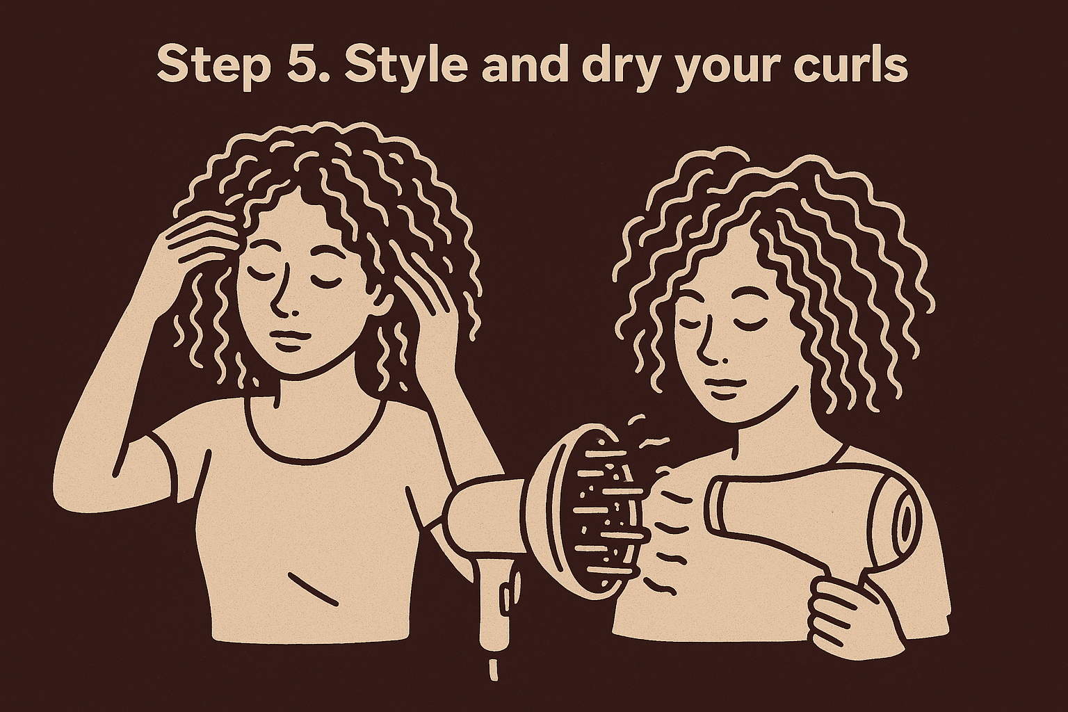Step 5. Style and dry your curls