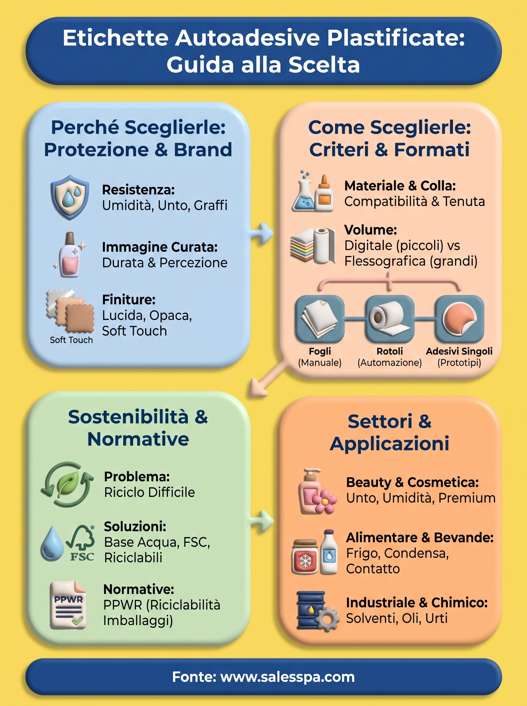etichette autoadesive plastificate infographic
