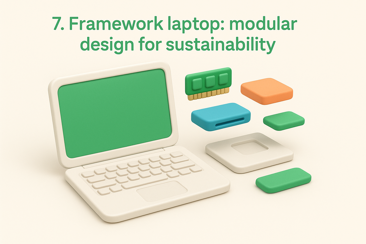 7. Framework laptop: modular design for sustainability