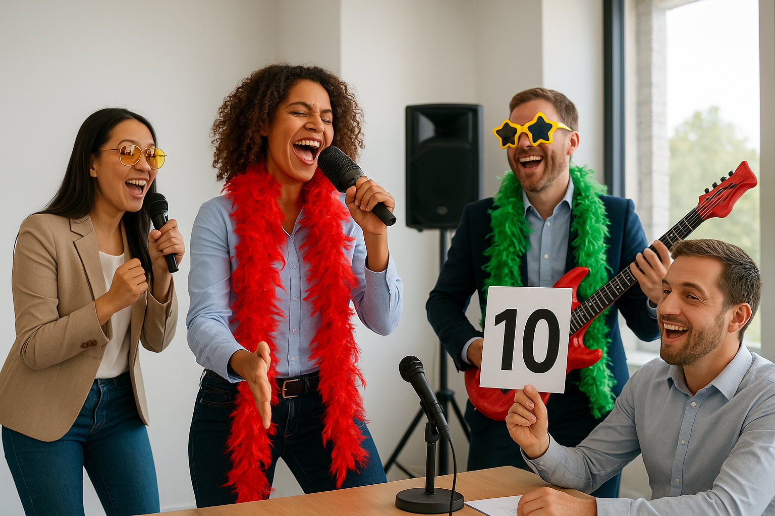 12. Lip sync or karaoke battle