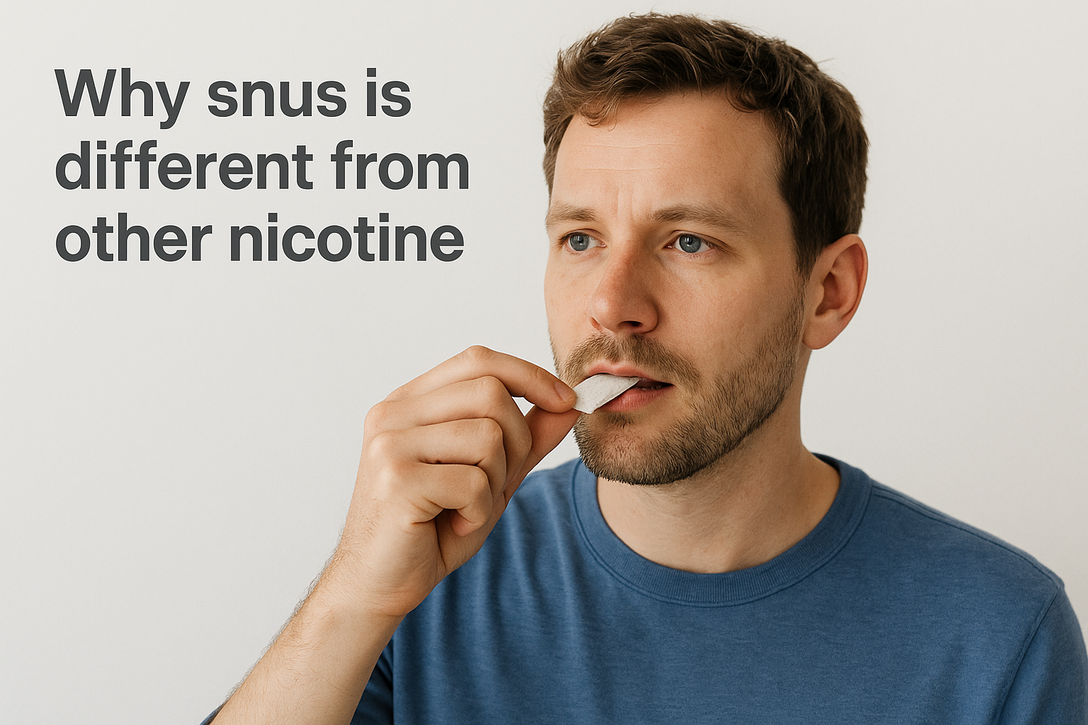 Why snus is different from other nicotine