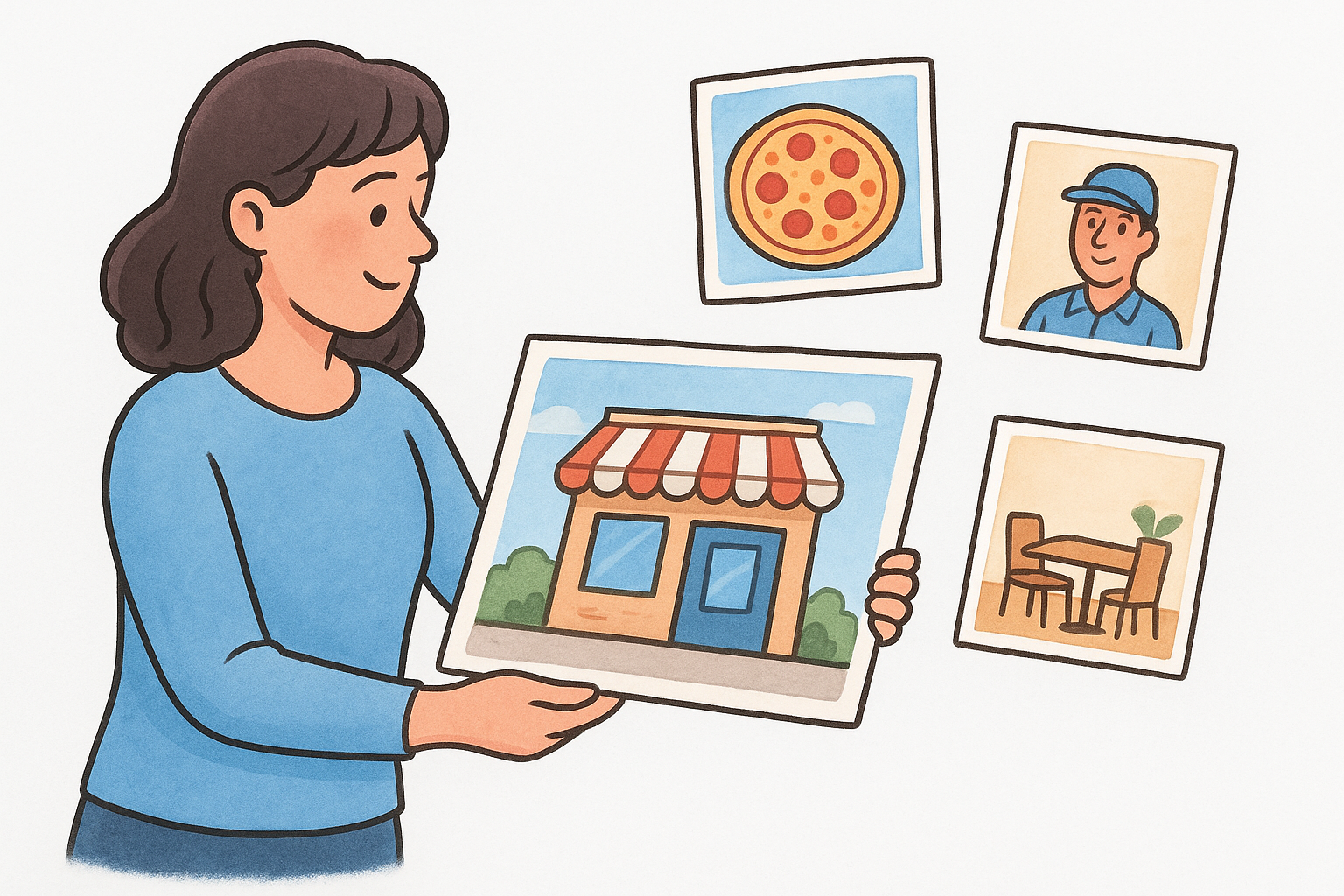 Add photos that showcase your business