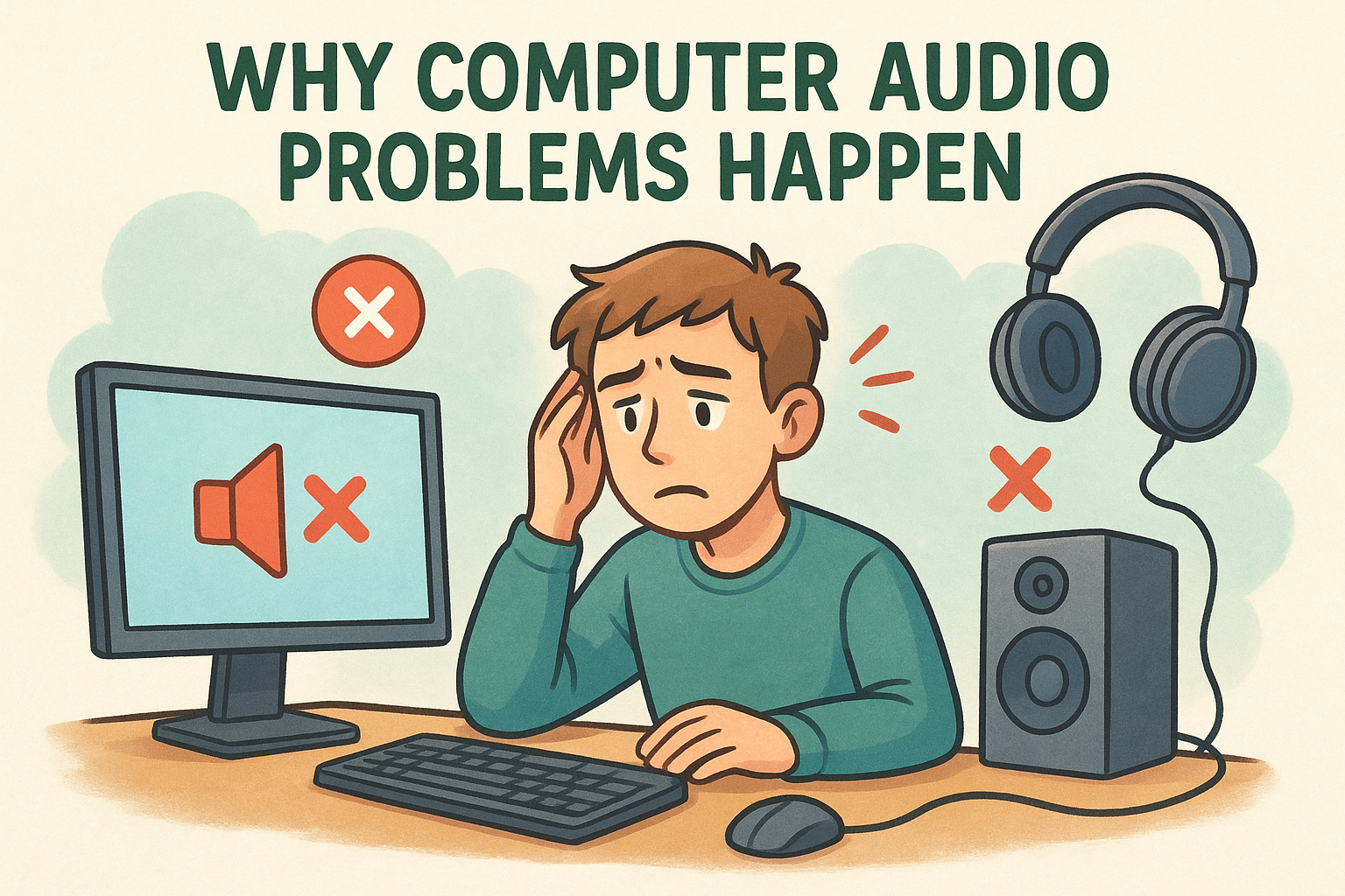 Why computer audio problems happen