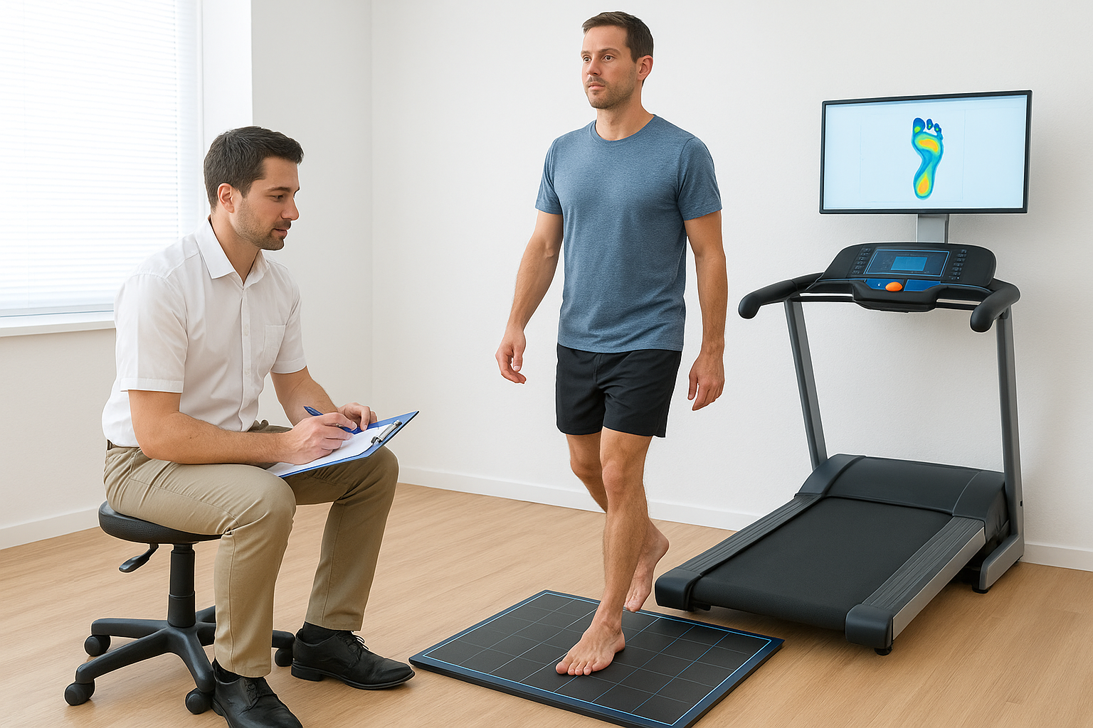 How a gait analysis podiatrist assesses your walk or run