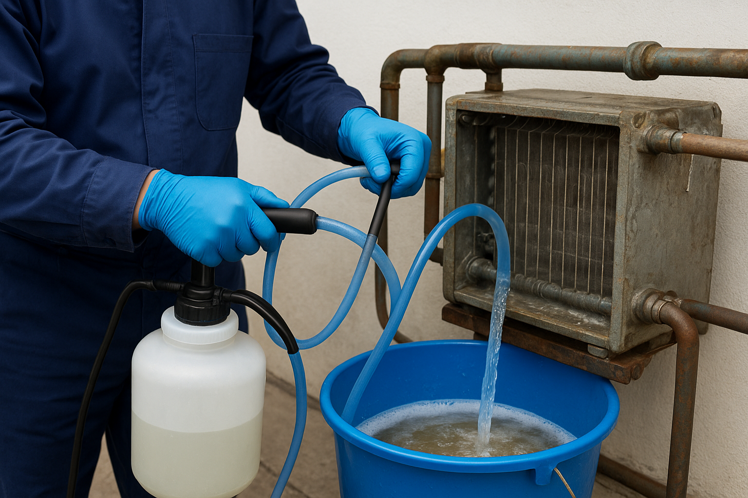 Step 3. Clean with a non-toxic descaler or flush