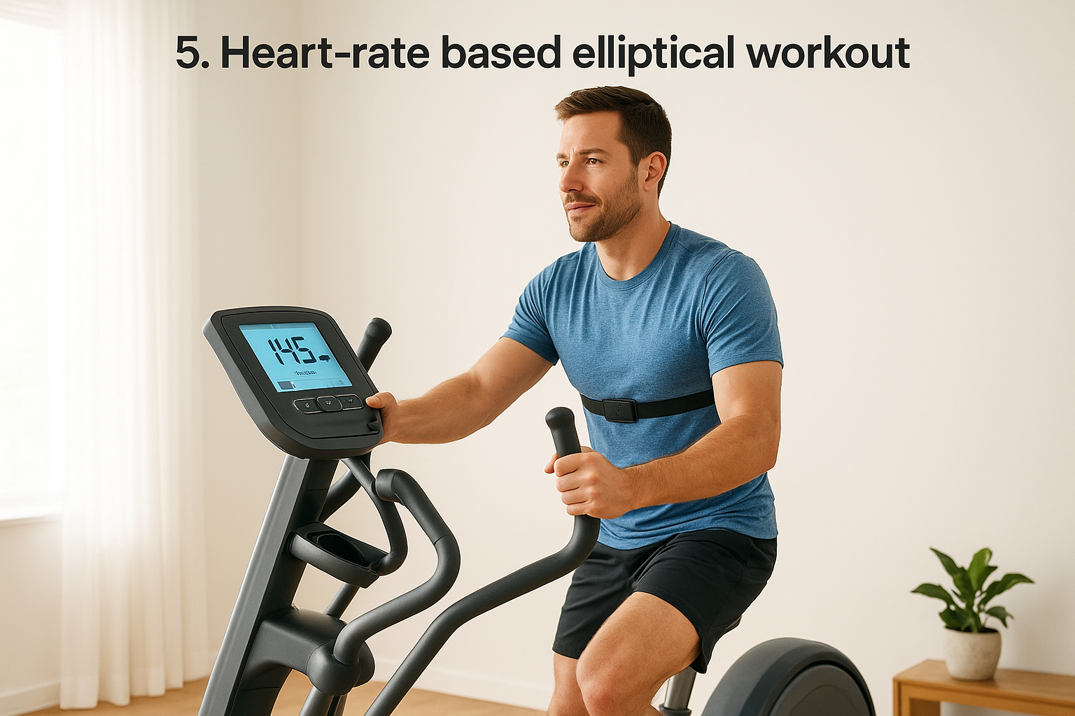 5. Heart-rate based elliptical workout