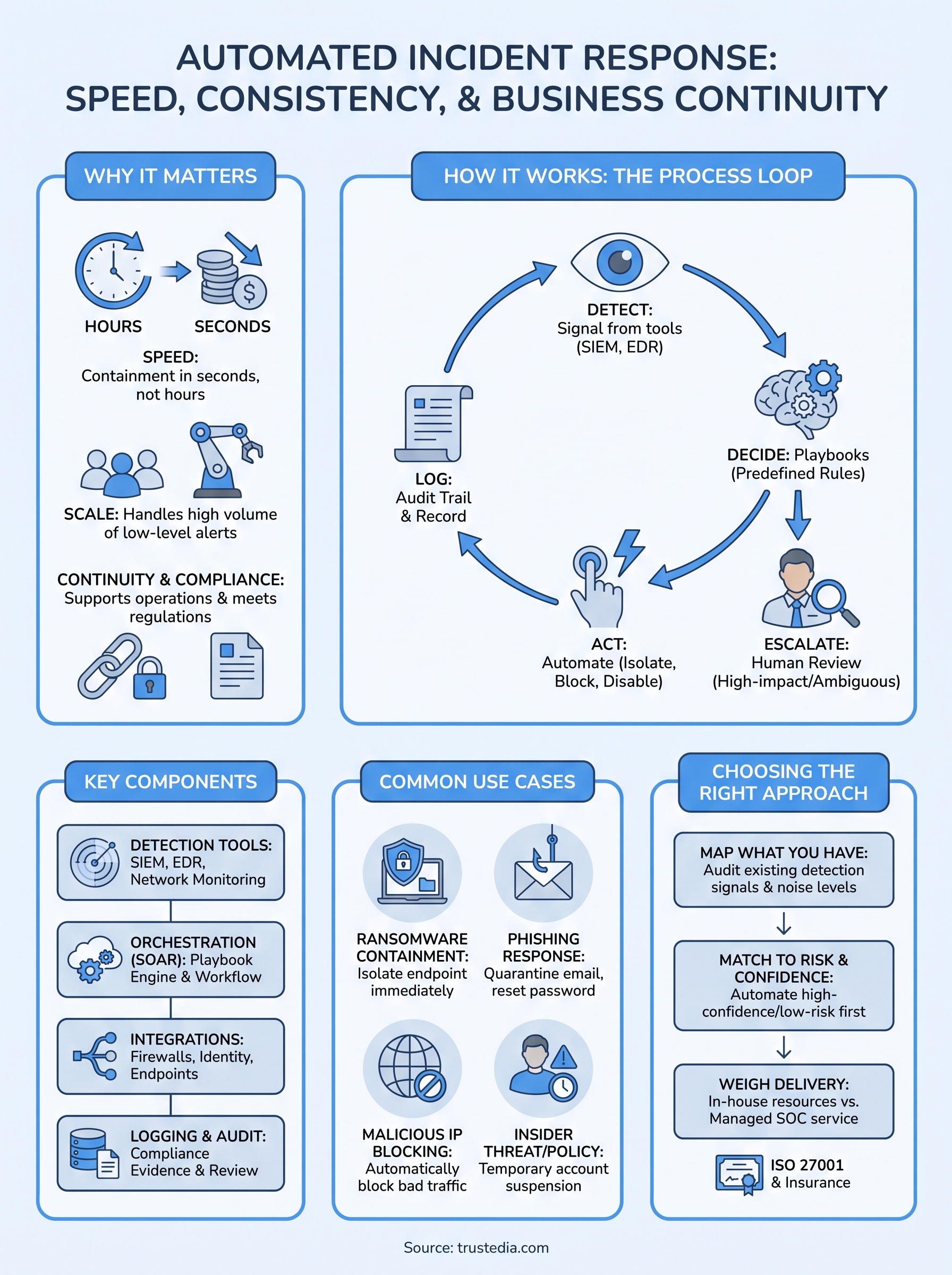 automated incident response infographic