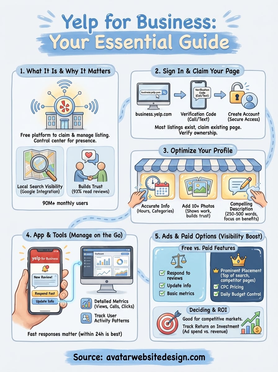 yelp for business infographic