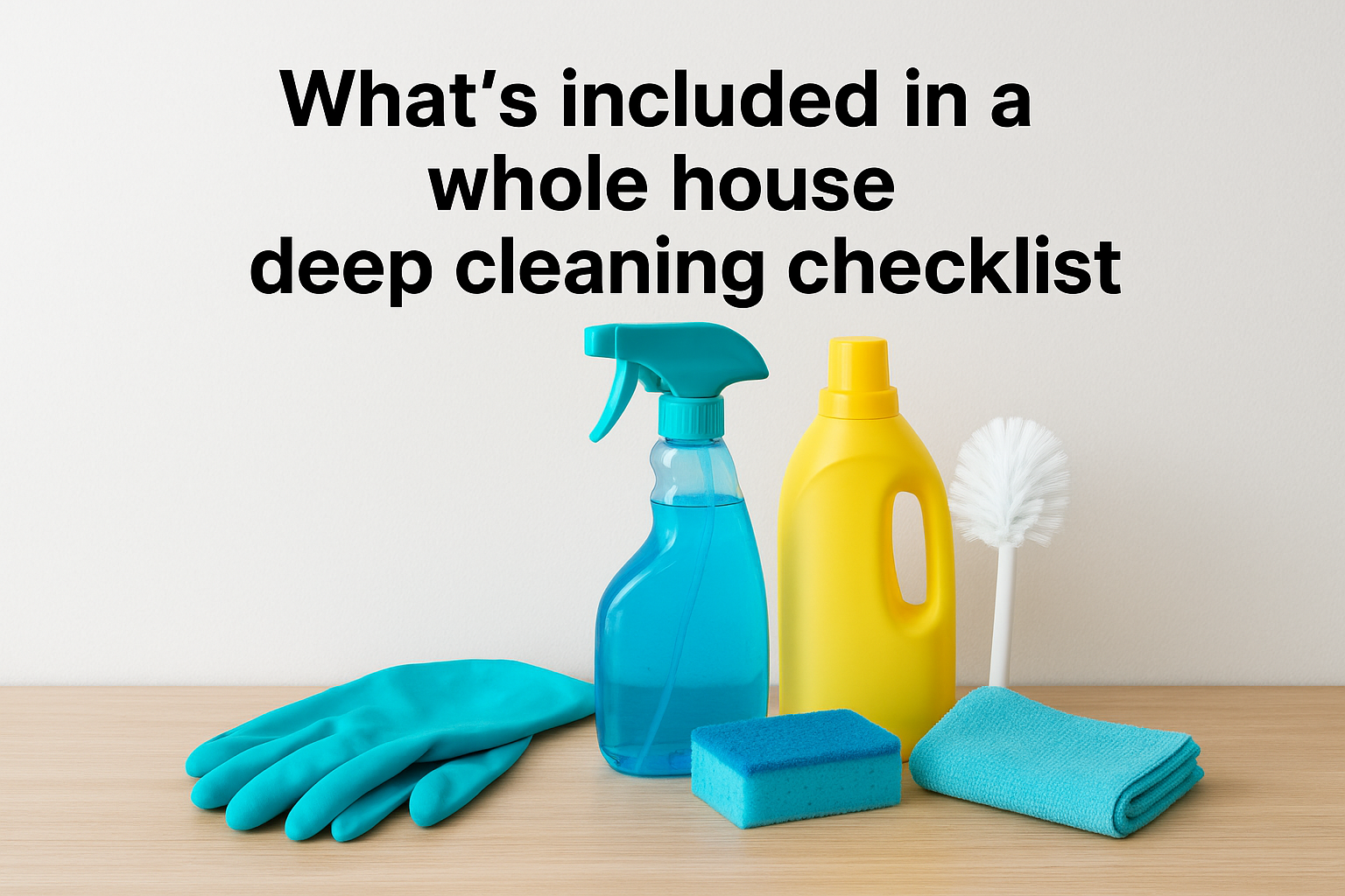 What's included in a whole house deep cleaning checklist