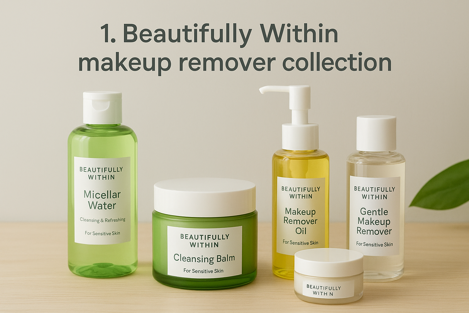 1. Beautifully Within makeup remover collection