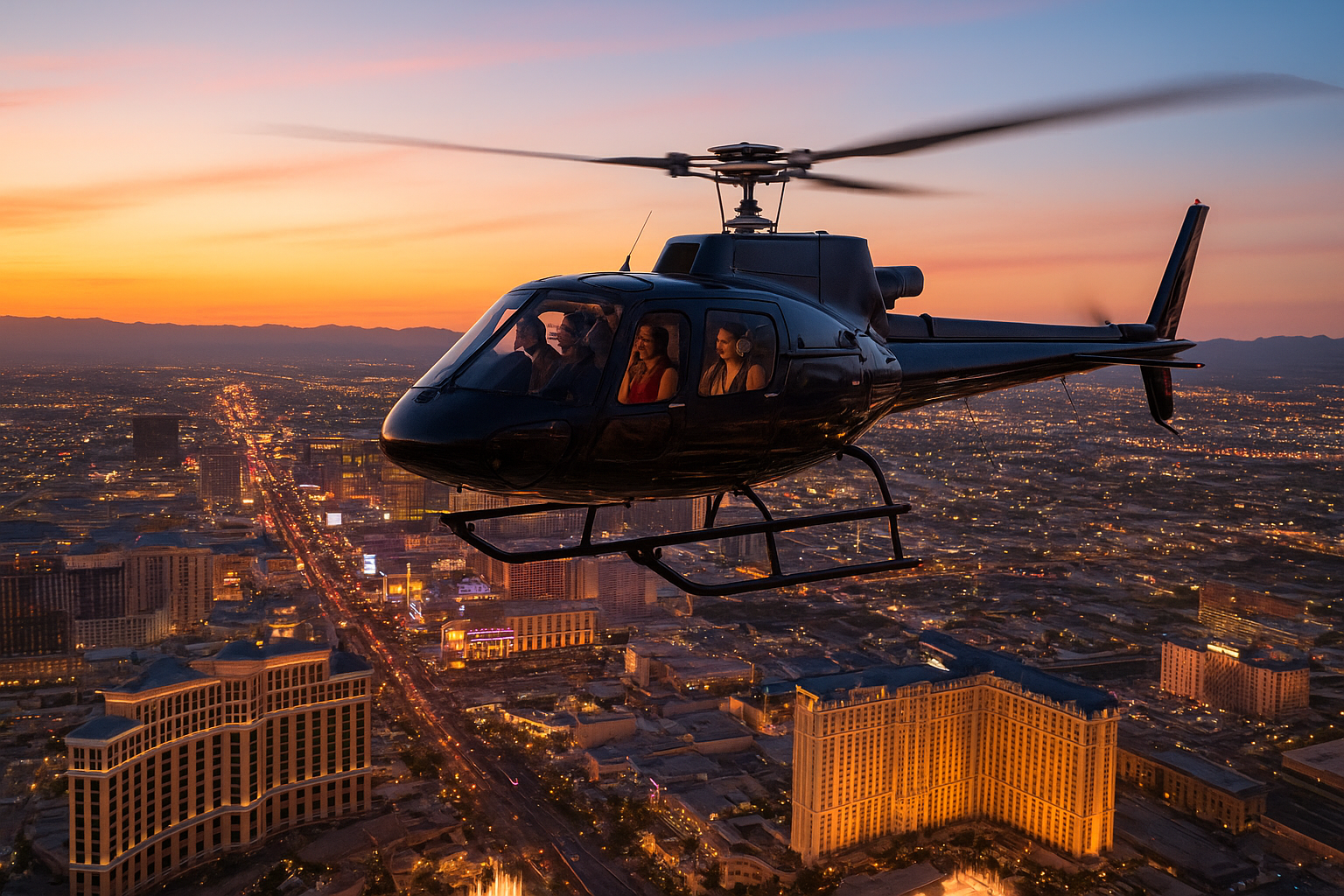 9. Take a helicopter tour over the Strip and beyond