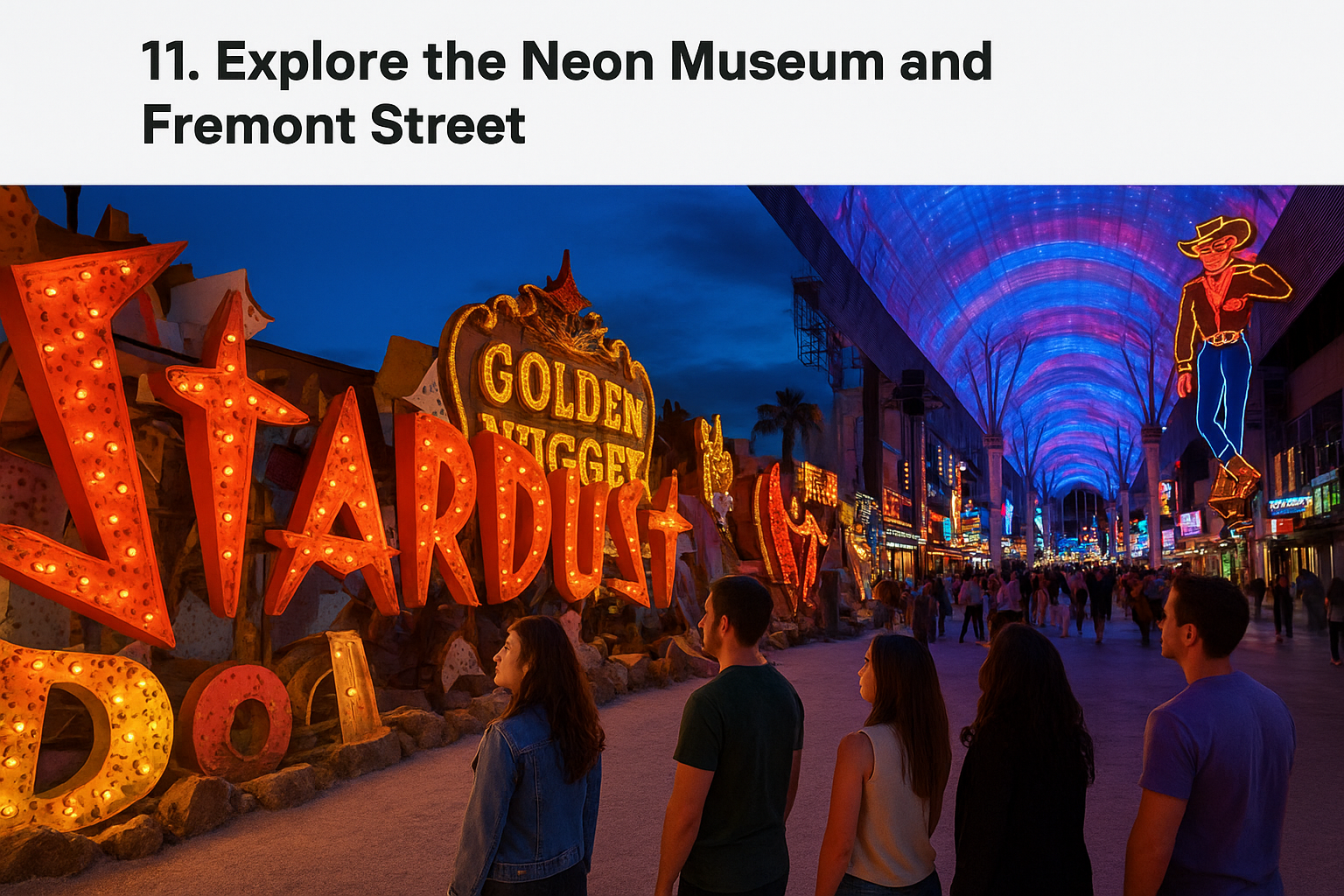 11. Explore the Neon Museum and Fremont Street