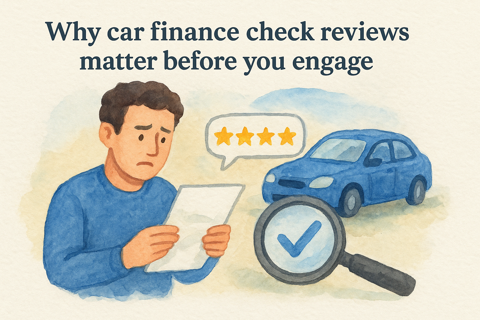 Why car finance check reviews matter before you engage