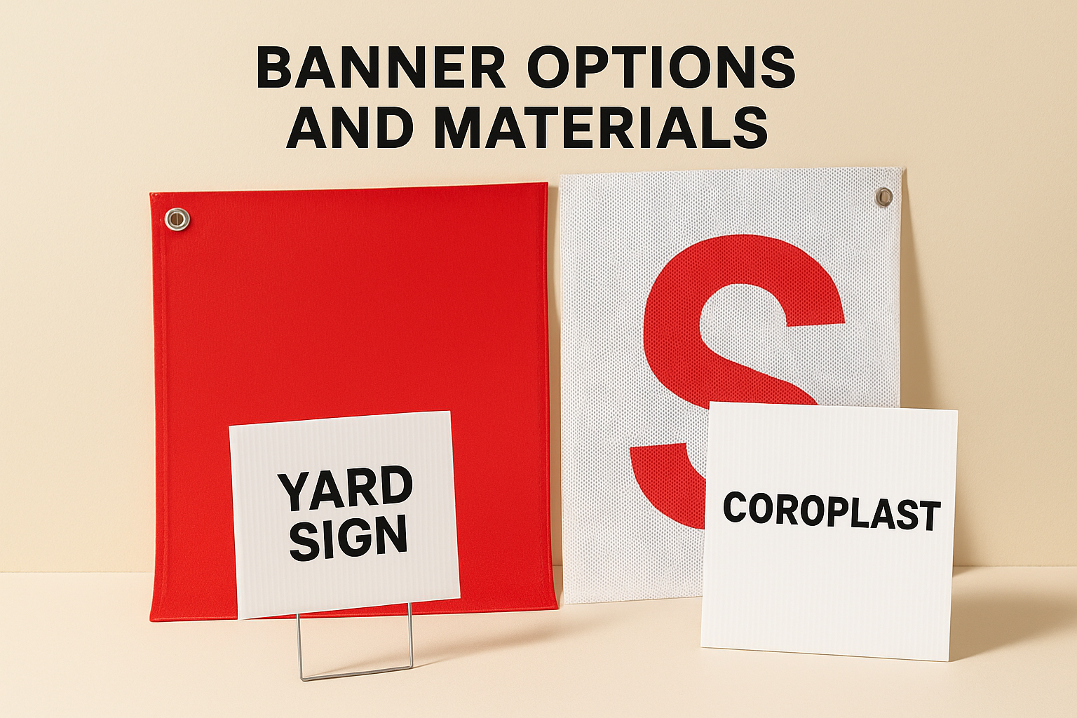 Banner options and materials