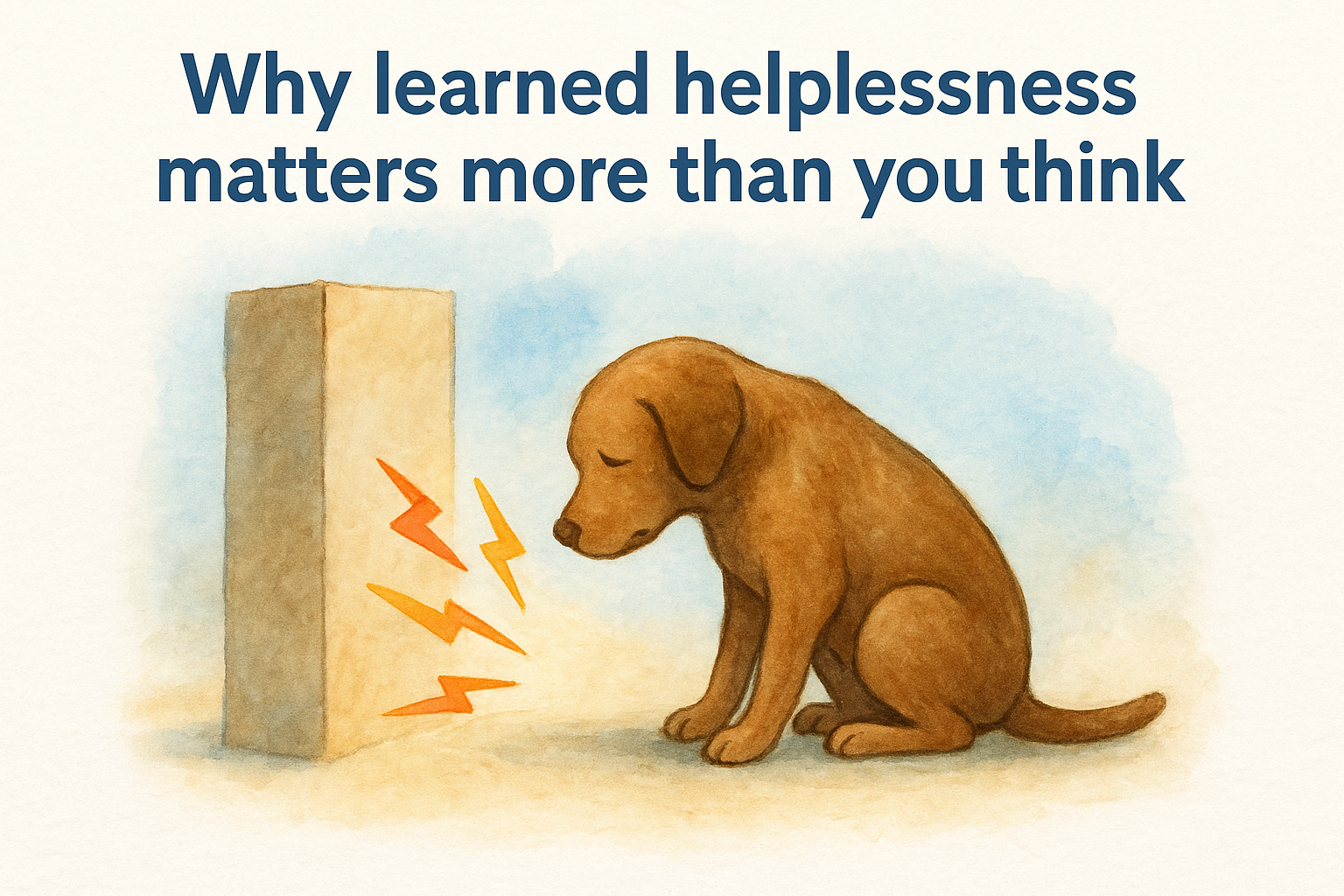 Why learned helplessness matters more than you think