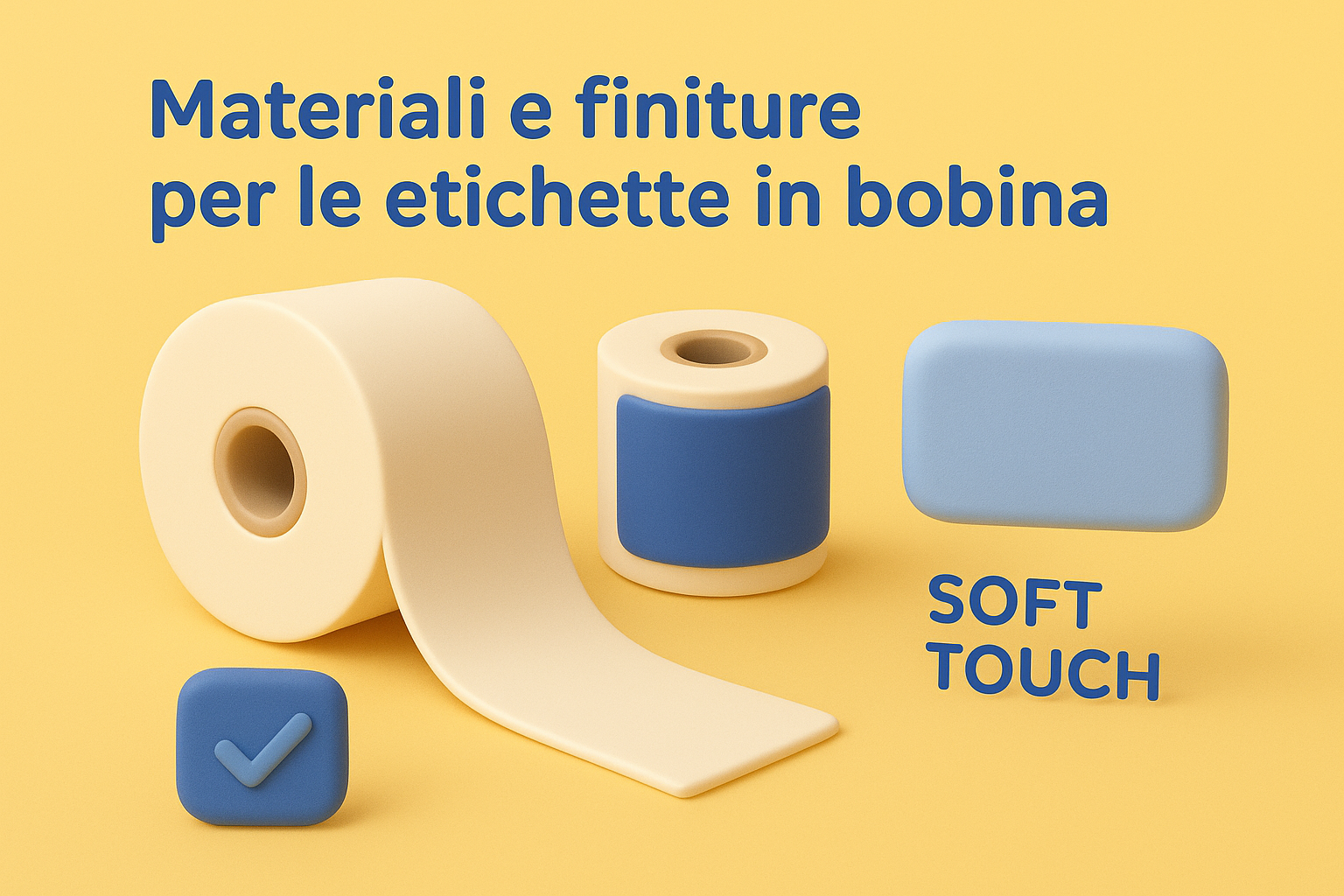 Materiali e finiture per le etichette in bobina