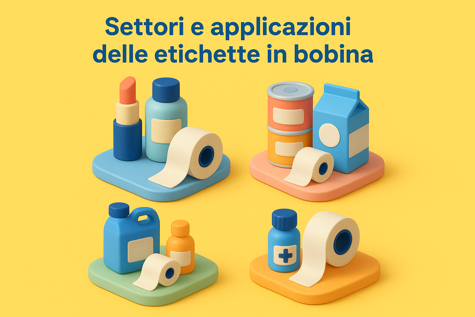 Settori e applicazioni delle etichette in bobina