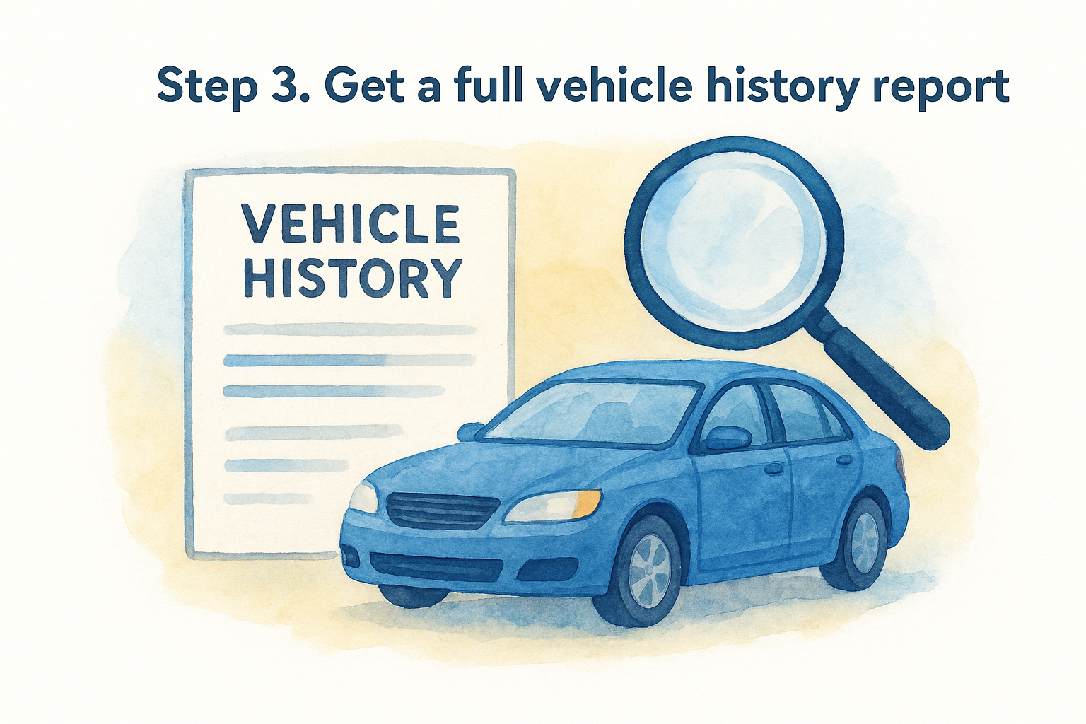 Step 3. Get a full vehicle history report