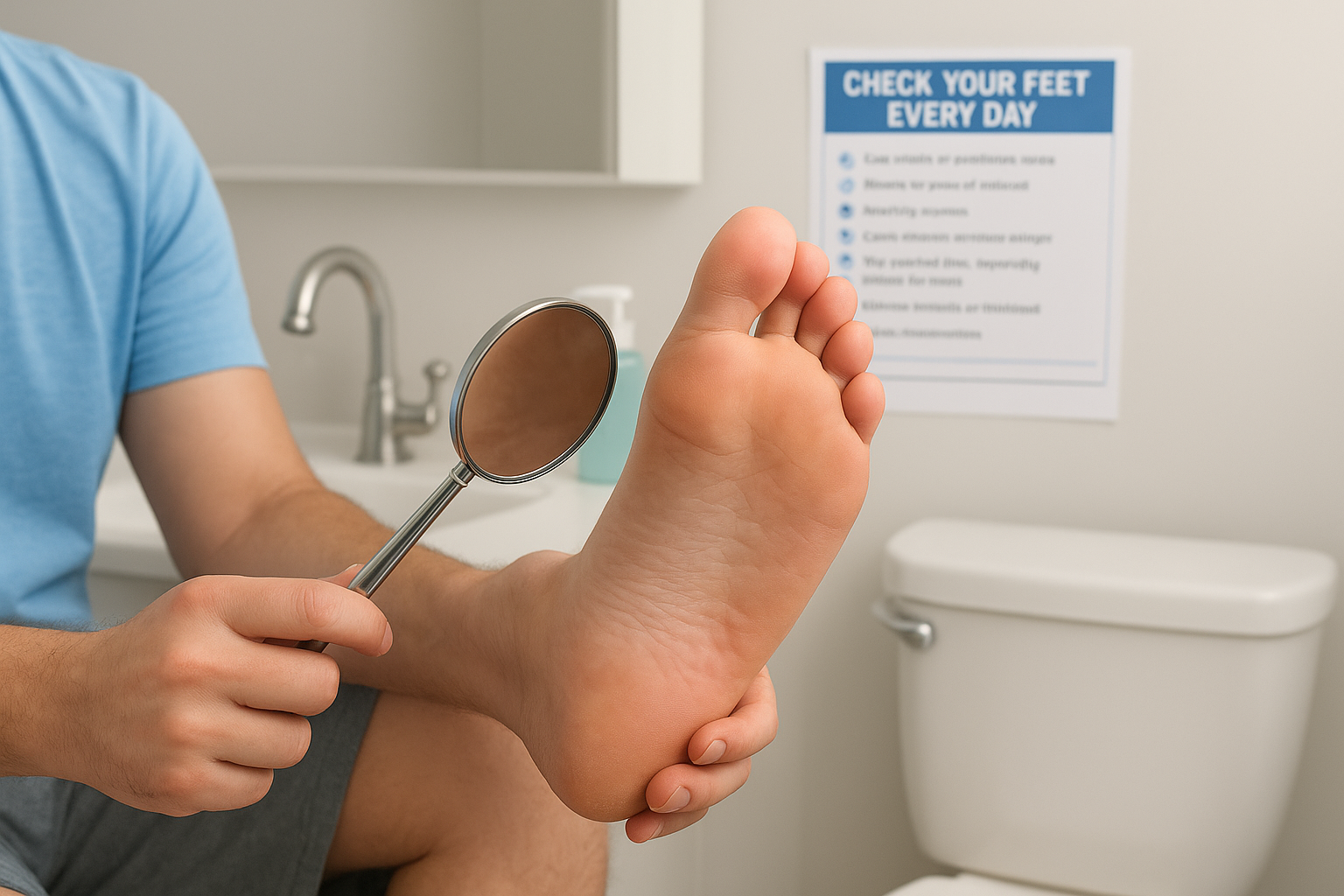 Step 1. Inspect your feet every day
