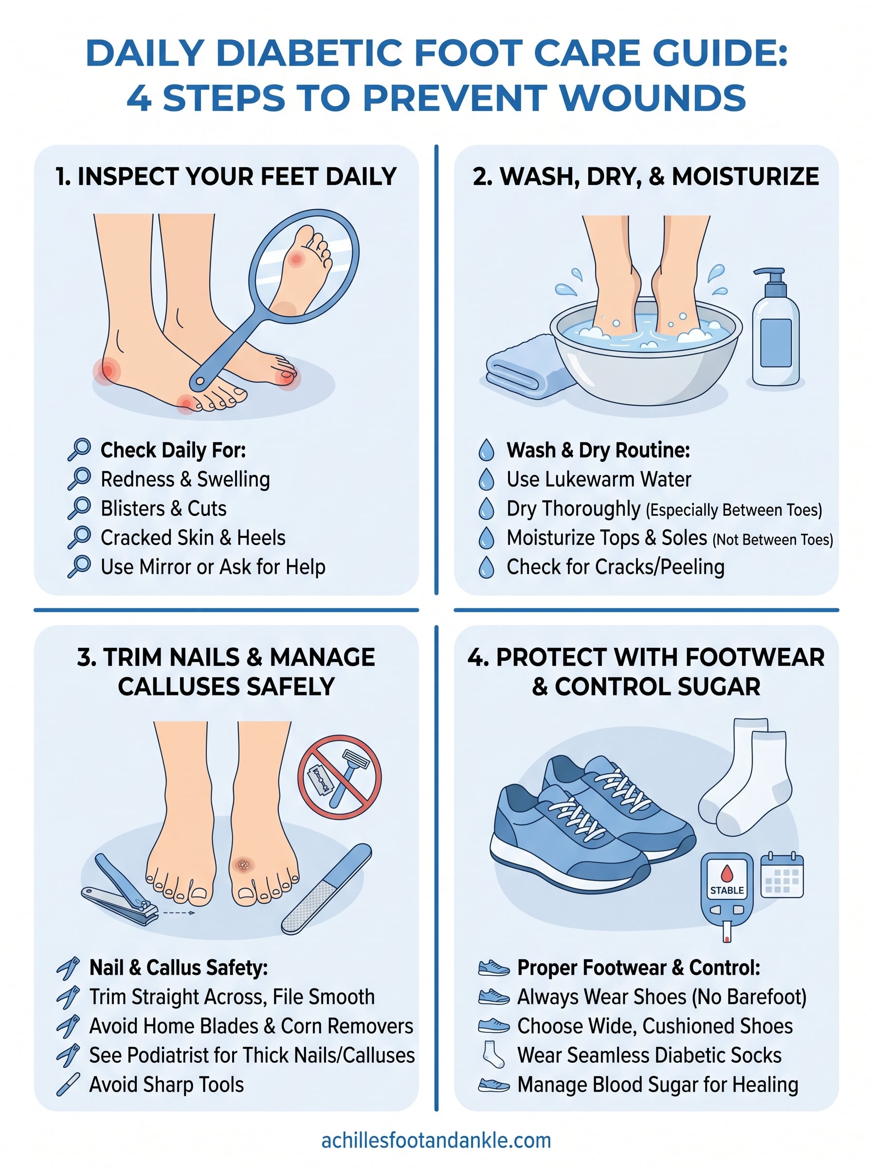 diabetic foot care education pdf infographic