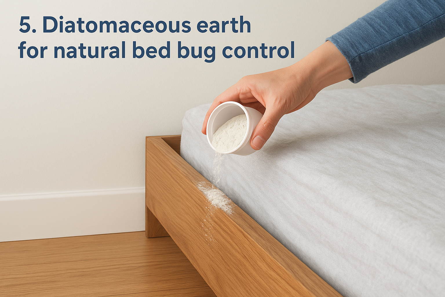 6 Bed Bug Home Remedies That Actually Work 2 5. Diatomaceous earth for natural bed bug control