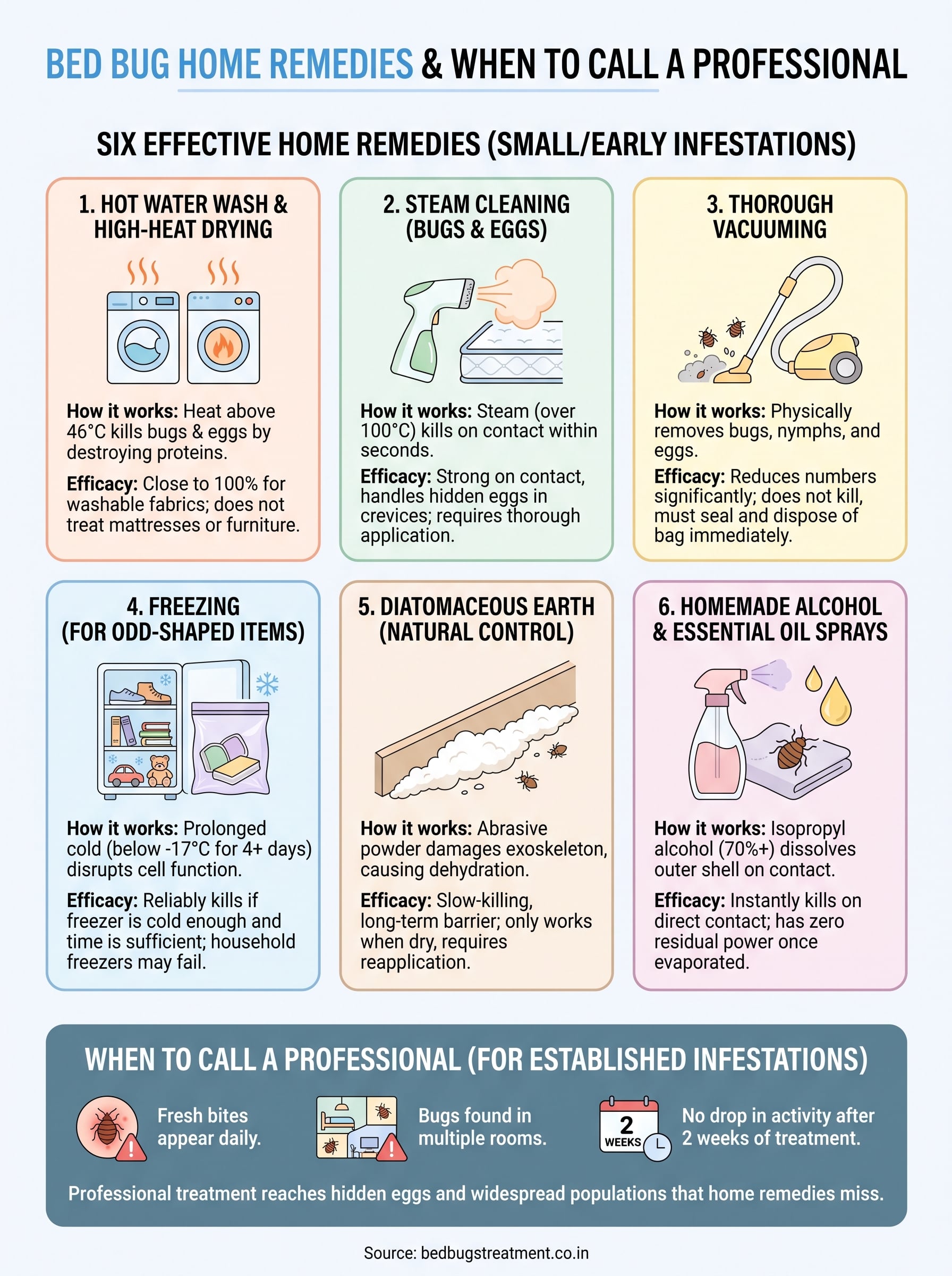 6 Bed Bug Home Remedies That Actually Work 3 bed bug home remedies infographic
