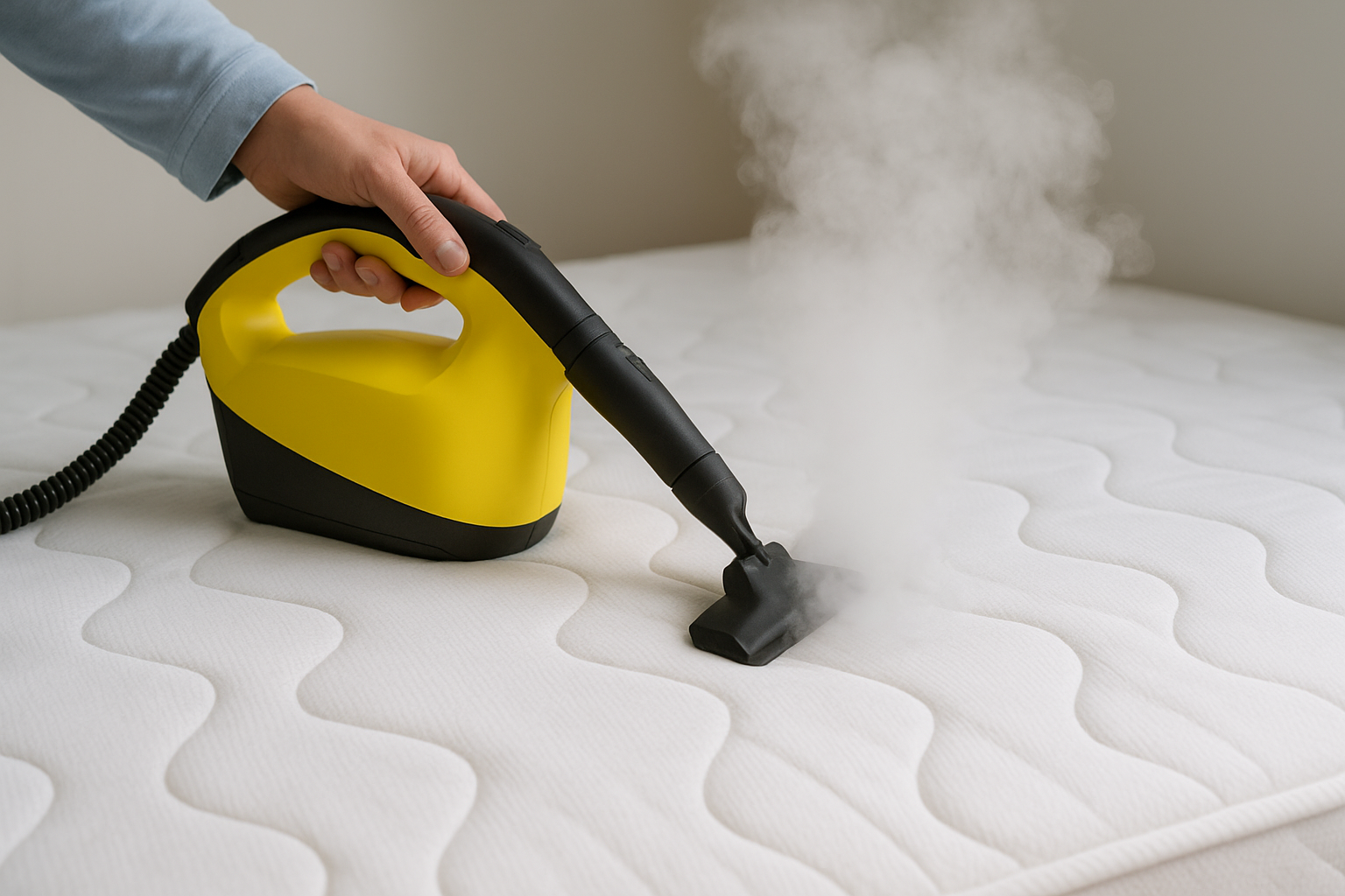 Steam treatment for seams and folds